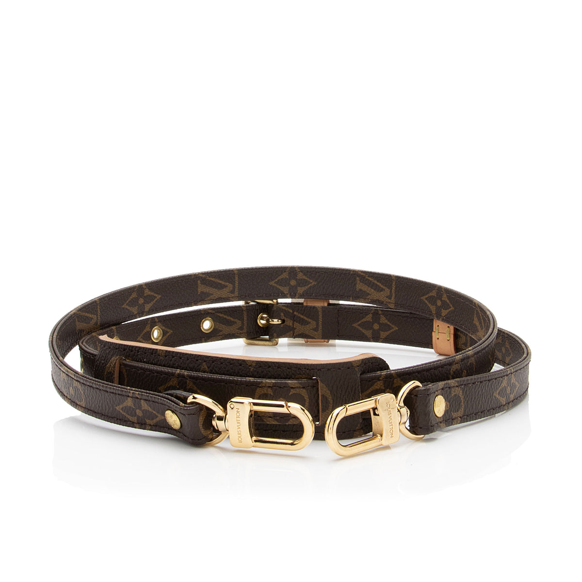 Louis Vuitton Monogram Canvas Adjustable Strap with Gold Hardware Louis Vuitton Monogram Metis 20mm Adjustable Strap 1863274  main image 2
