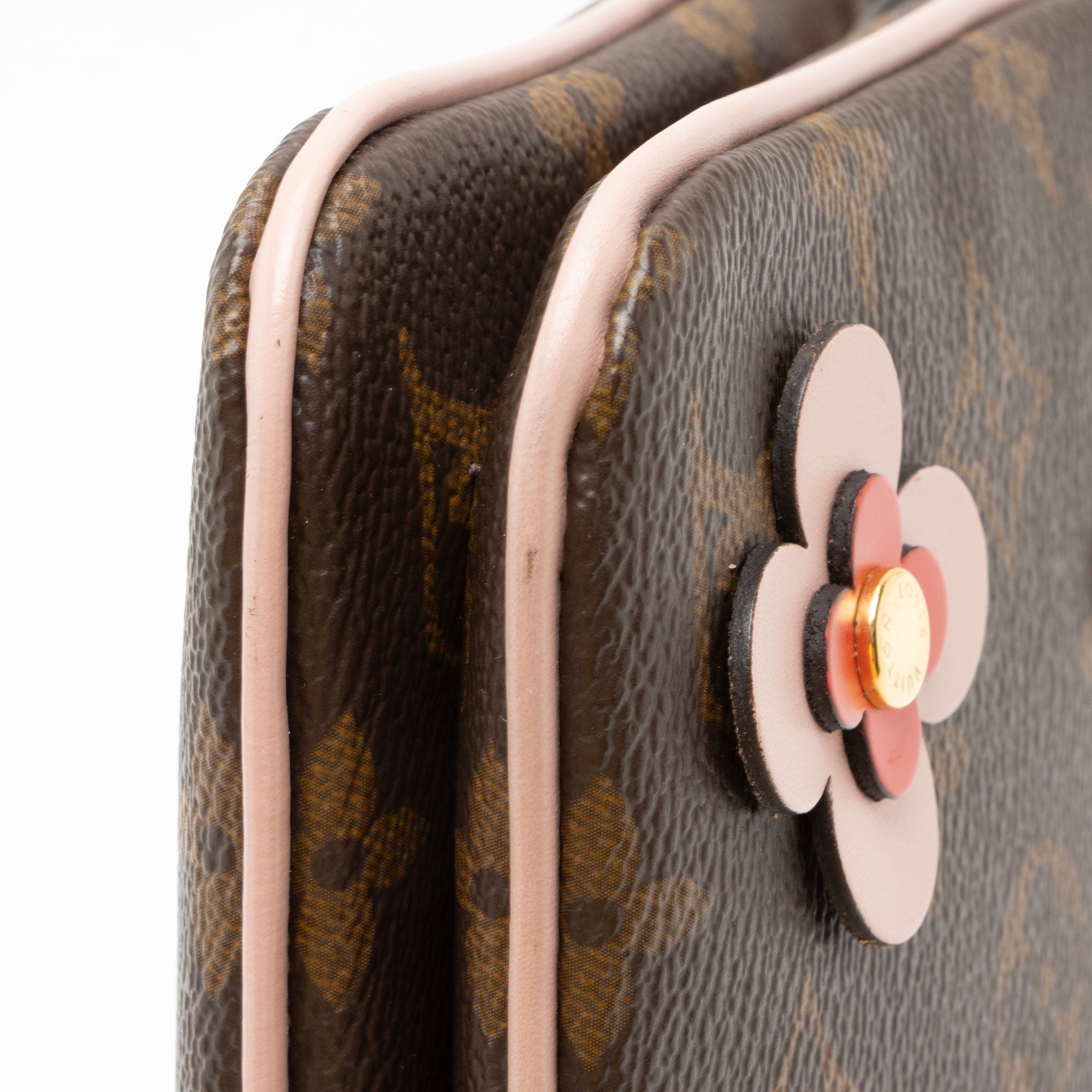 Louis Vuitton Monogram Canvas Blooming Flowers Double Zip Pochette