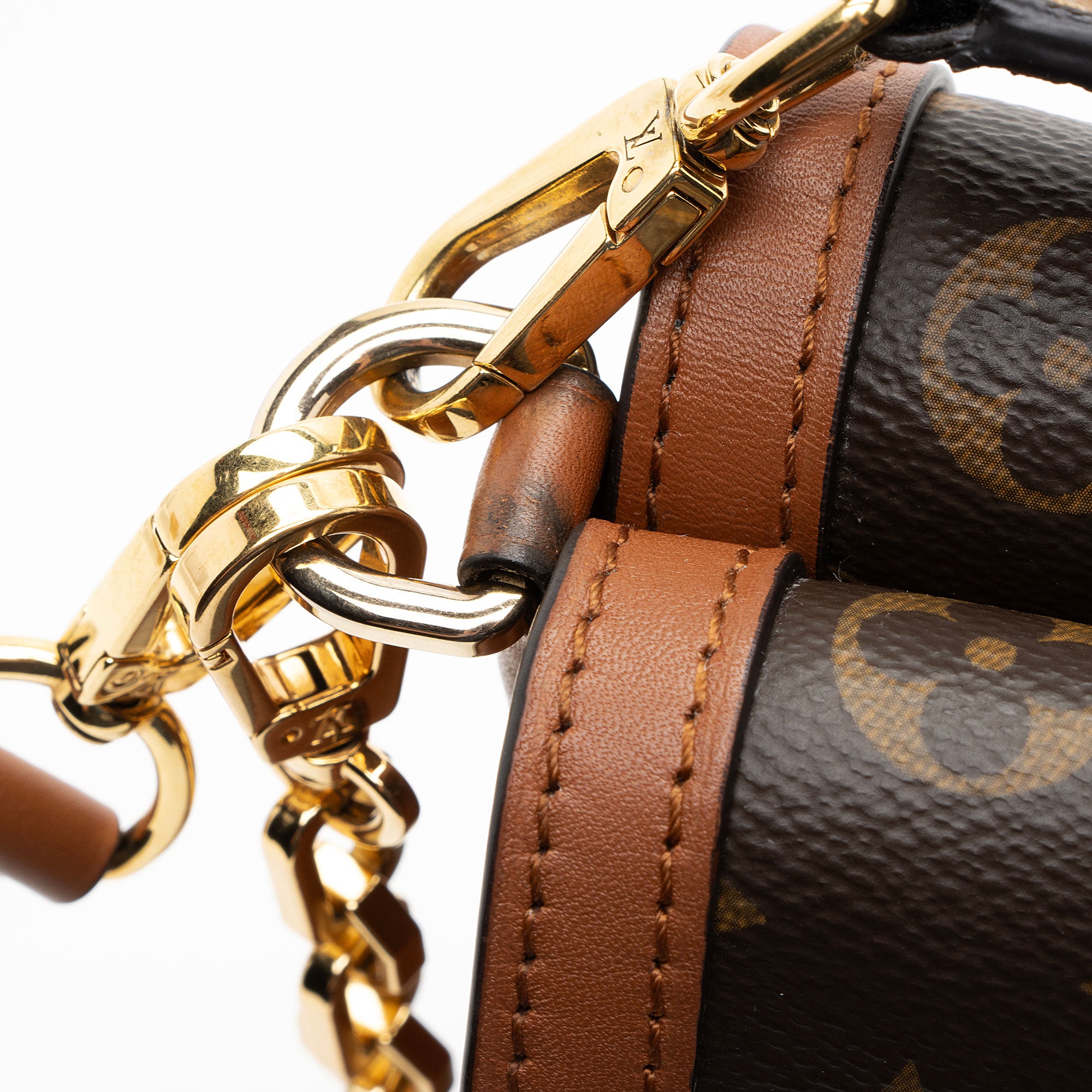 Louis Vuitton Monogram Canvas Calfskin Biface Shoulder Bag