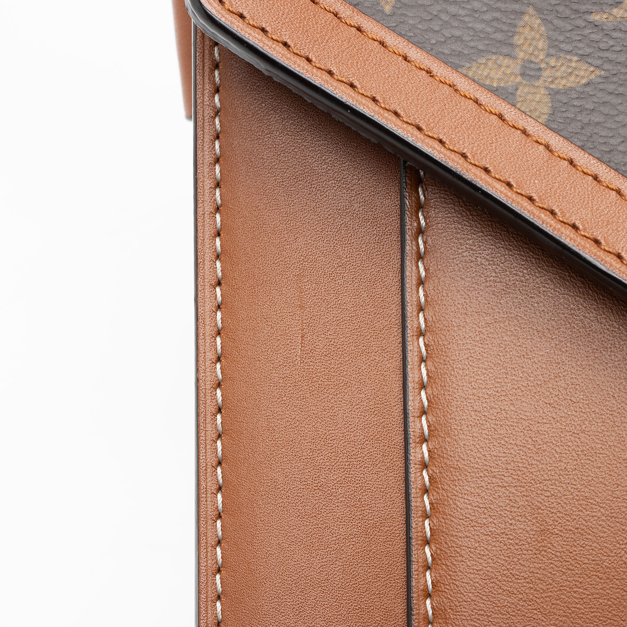 Louis Vuitton Monogram Canvas Calfskin Biface Shoulder Bag
