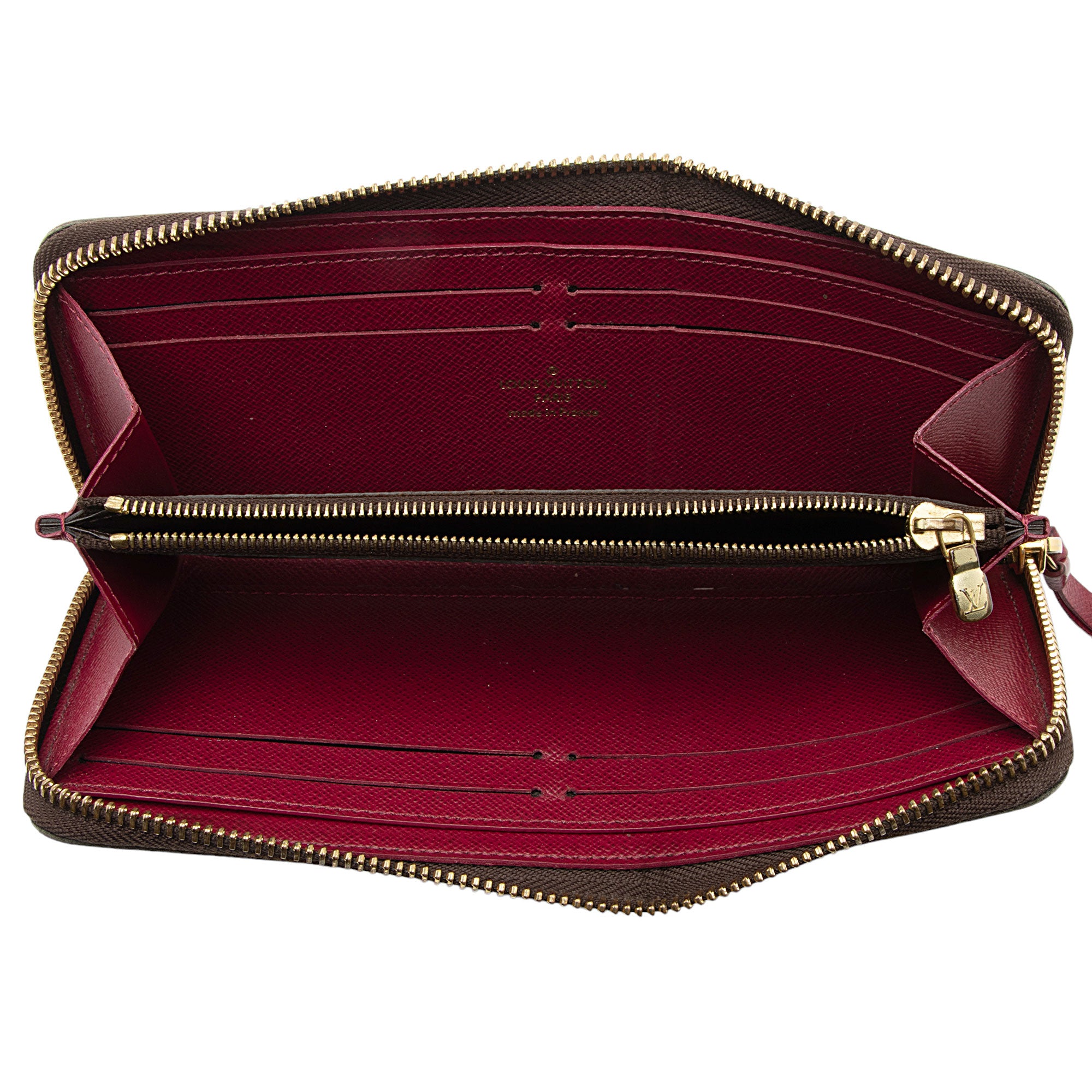 Louis Vuitton Monogram Canvas Clemence Wallet (SHF-z14ACA)