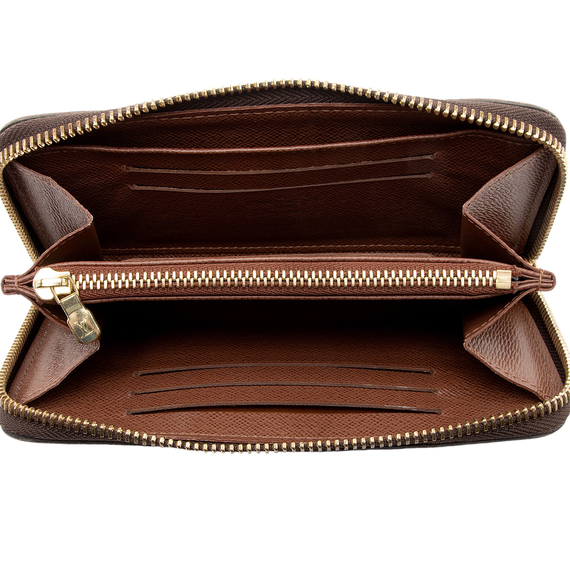 Louis Vuitton Monogram Canvas Compact Zippy Wallet (SHF-7RhWww)