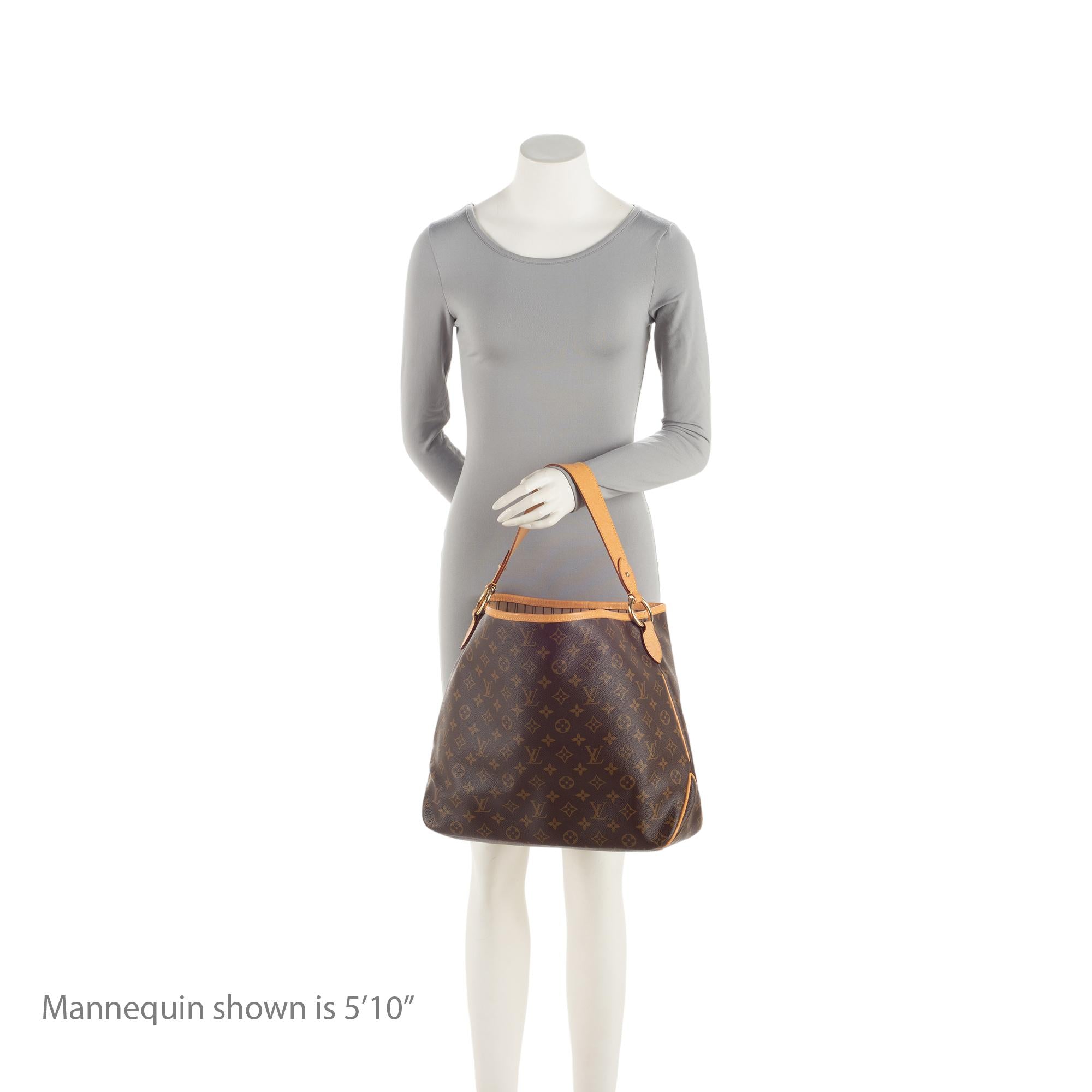 Louis Vuitton Monogram Canvas Delightful MM Shoulder Bag (SHF-59CtYo)