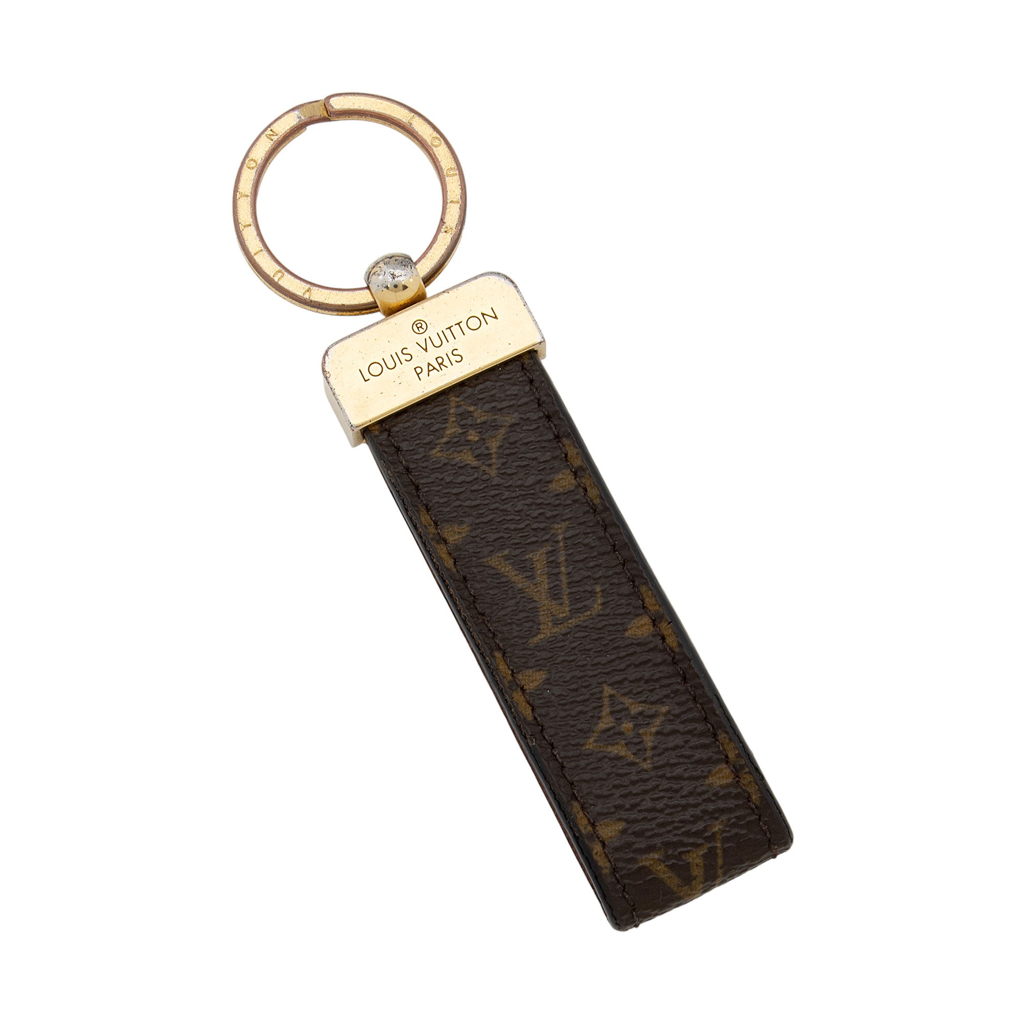 Louis Vuitton Monogram Canvas Dragonne Key Holder (SHF-dgBfGK)