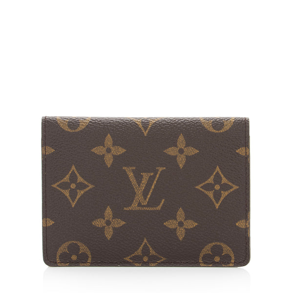 Louis Vuitton Monogram Canvas Porte 2 Vertical Card Holder (SHF-njByOR)