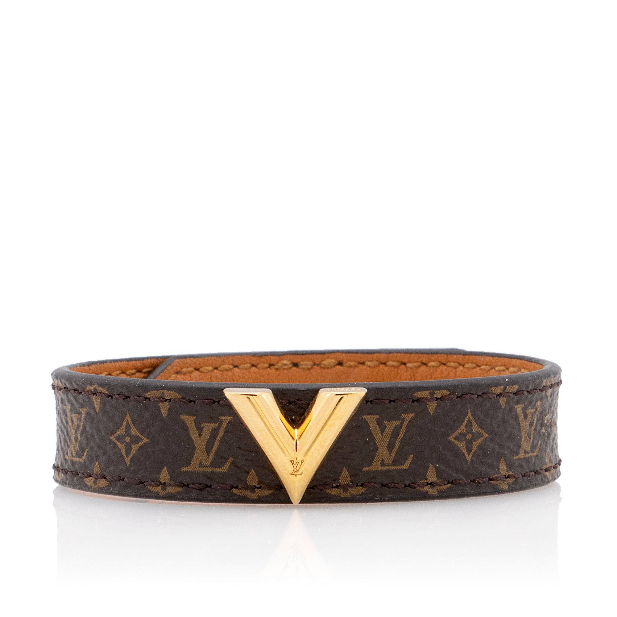Louis Vuitton Monogram Canvas Essential V Bracelet (SHF-VJpKNN)