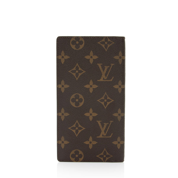 Louis Vuitton Monogram Canvas European Checkbook Cover (SHF-Noc4ZL