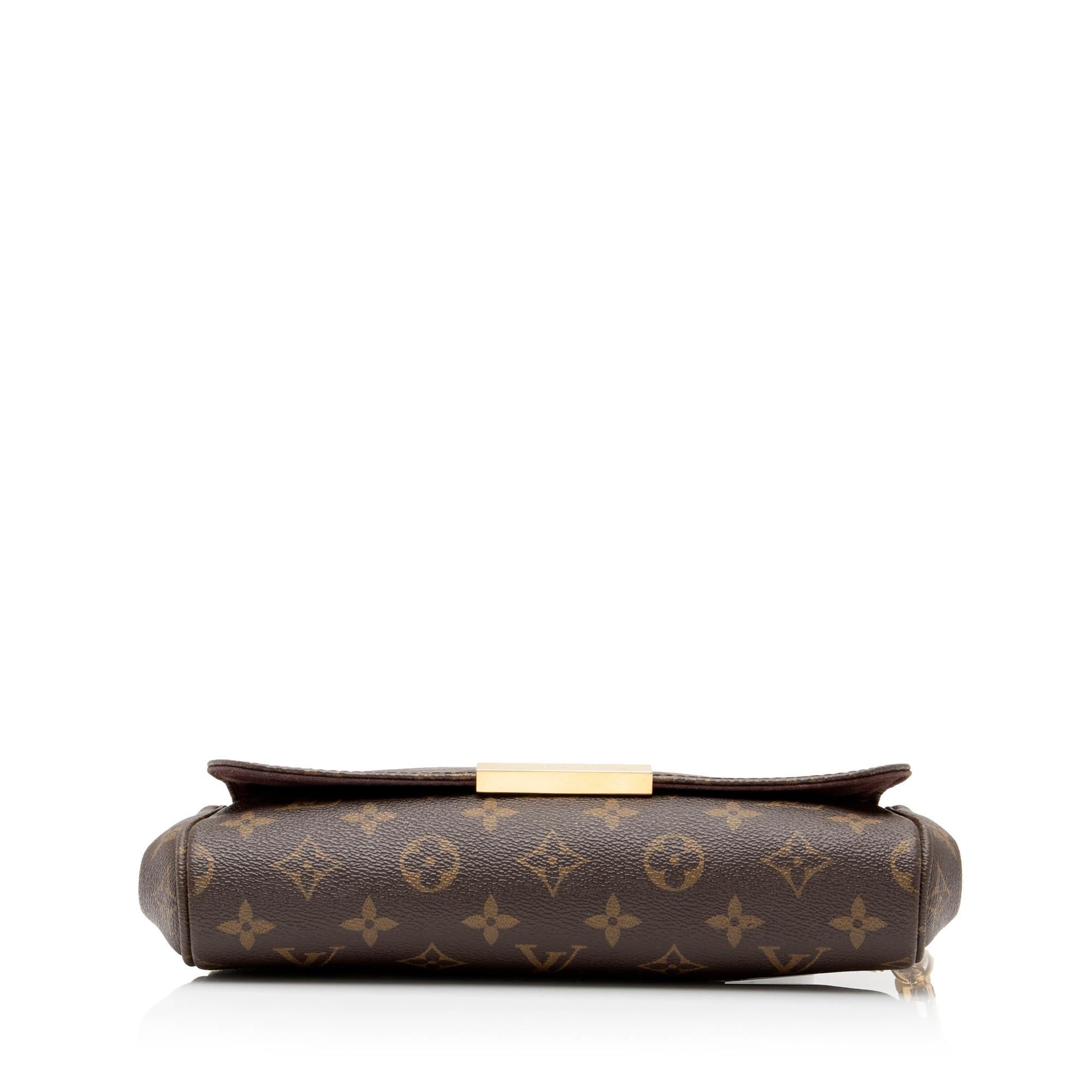 Louis Vuitton Monogram Canvas Favorite MM Shoulder Bag (SHF-52TDrJ)