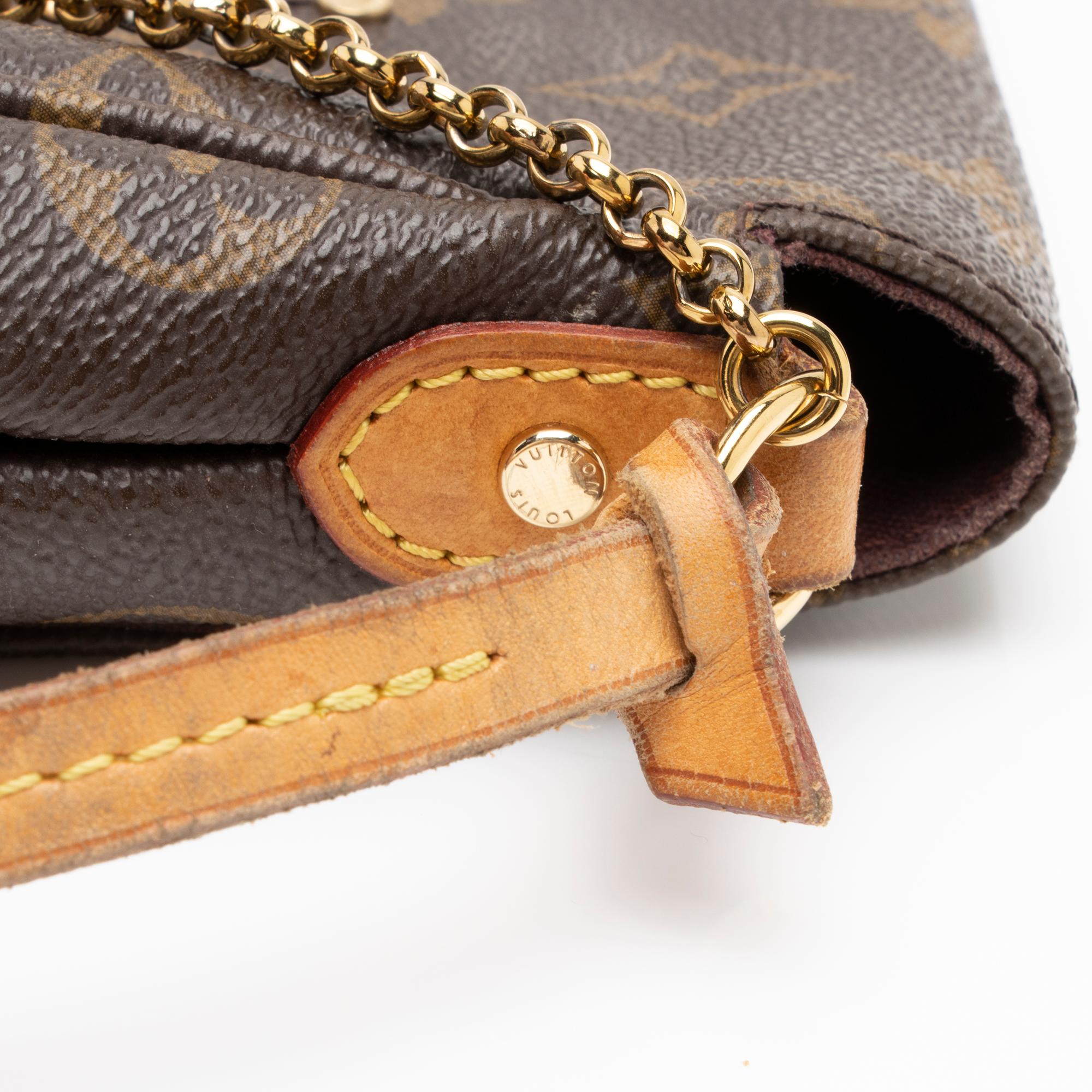 Louis Vuitton Monogram Canvas Favorite MM Shoulder Bag (SHF-52TDrJ)