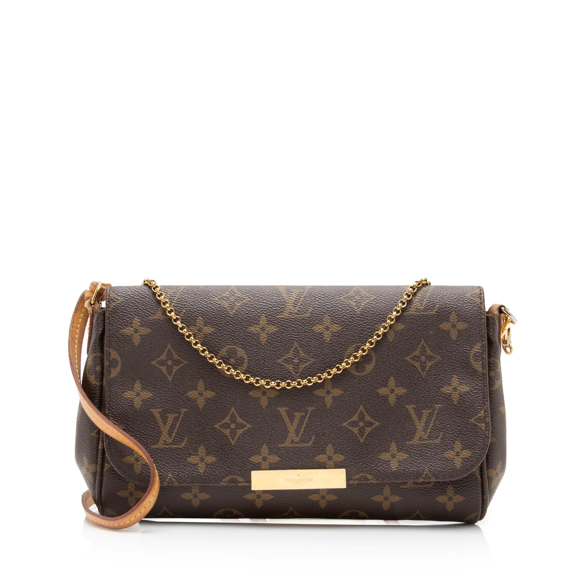 Louis Vuitton Monogram Canvas Favorite MM Shoulder Bag (SHF-52TDrJ)