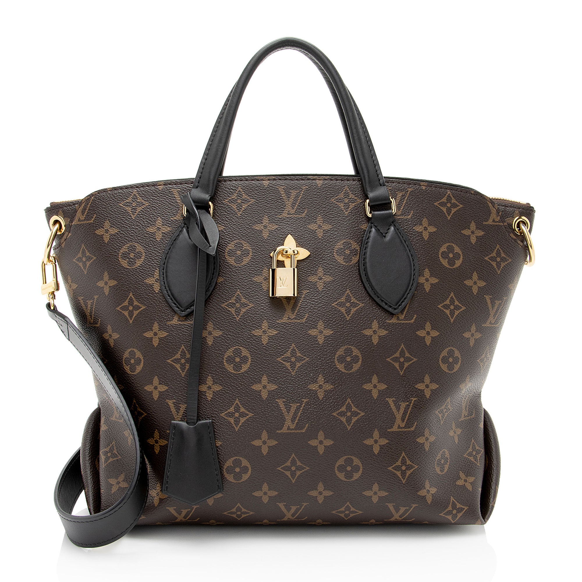 Louis Vuitton Monogram Canvas Flower MM Zip Tote (SHF-JXE385)