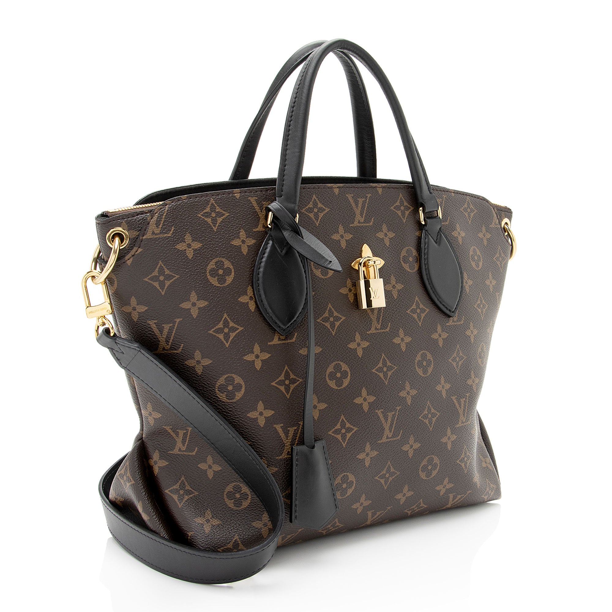 Louis Vuitton Monogram Canvas Flower MM Zip Tote (SHF-JXE385)