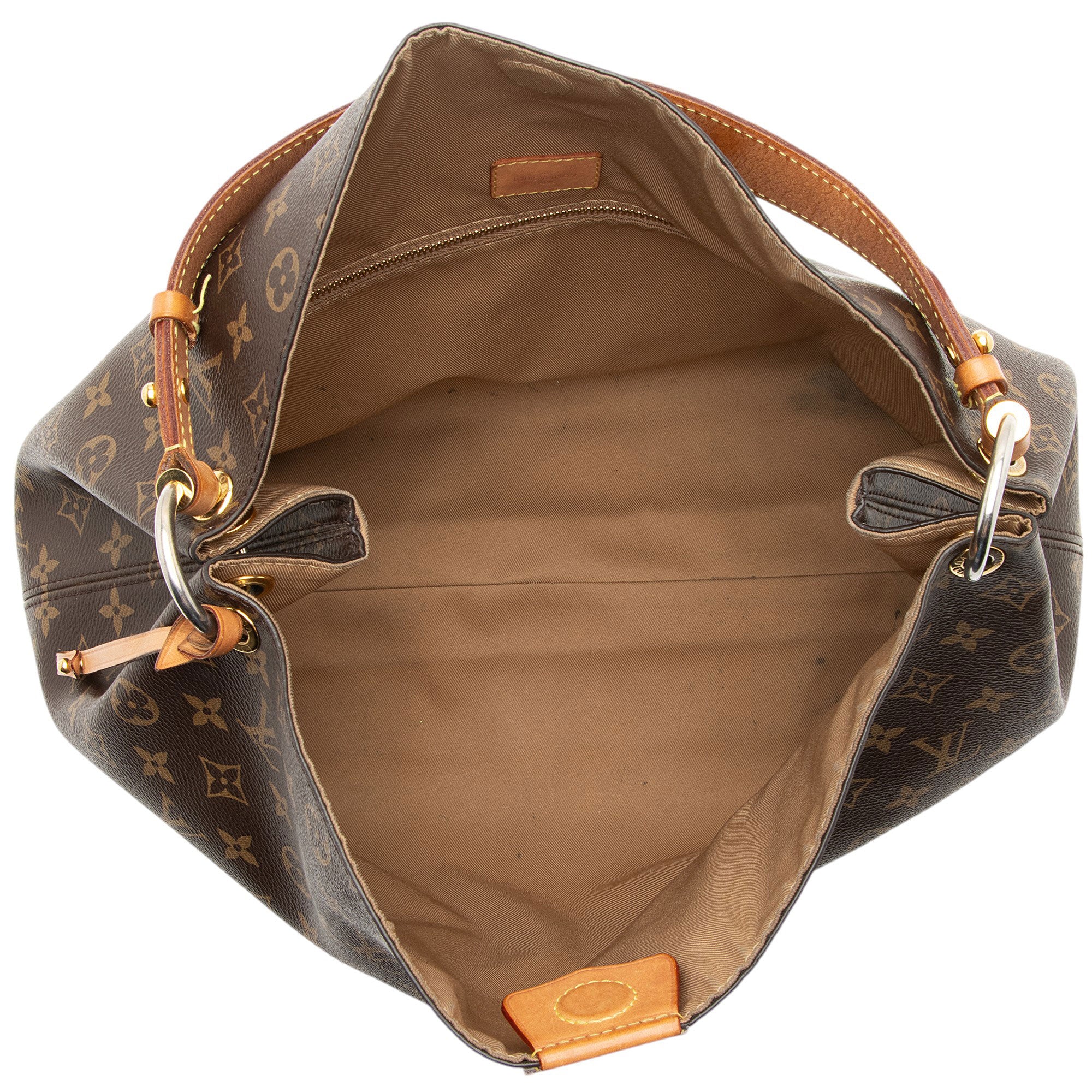 Louis Vuitton Monogram Canvas Graceful MM Hobo (SHF-dWG1DM)
