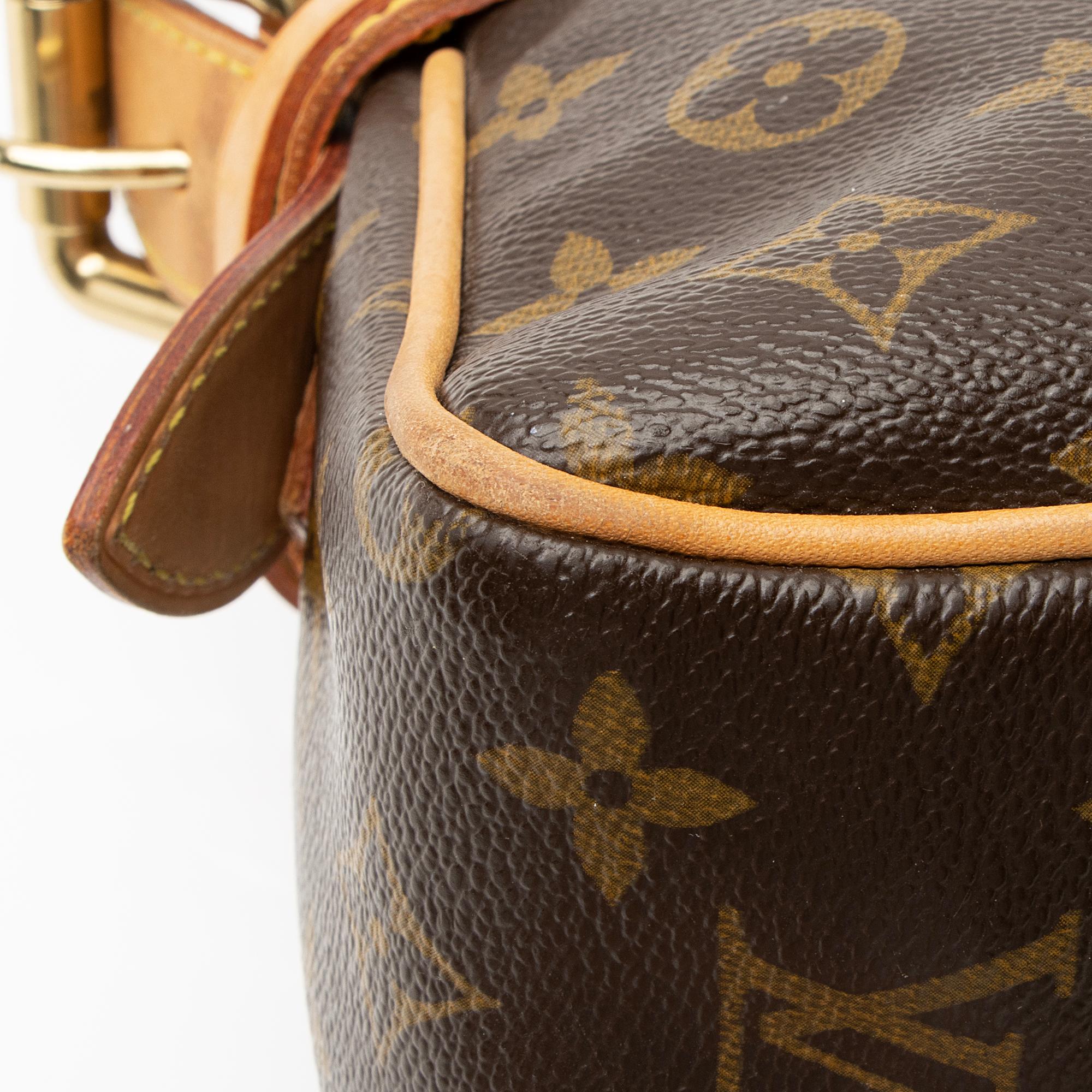 Louis Vuitton Monogram Canvas Hudson PM Shoulder Bag (SHF-23168)