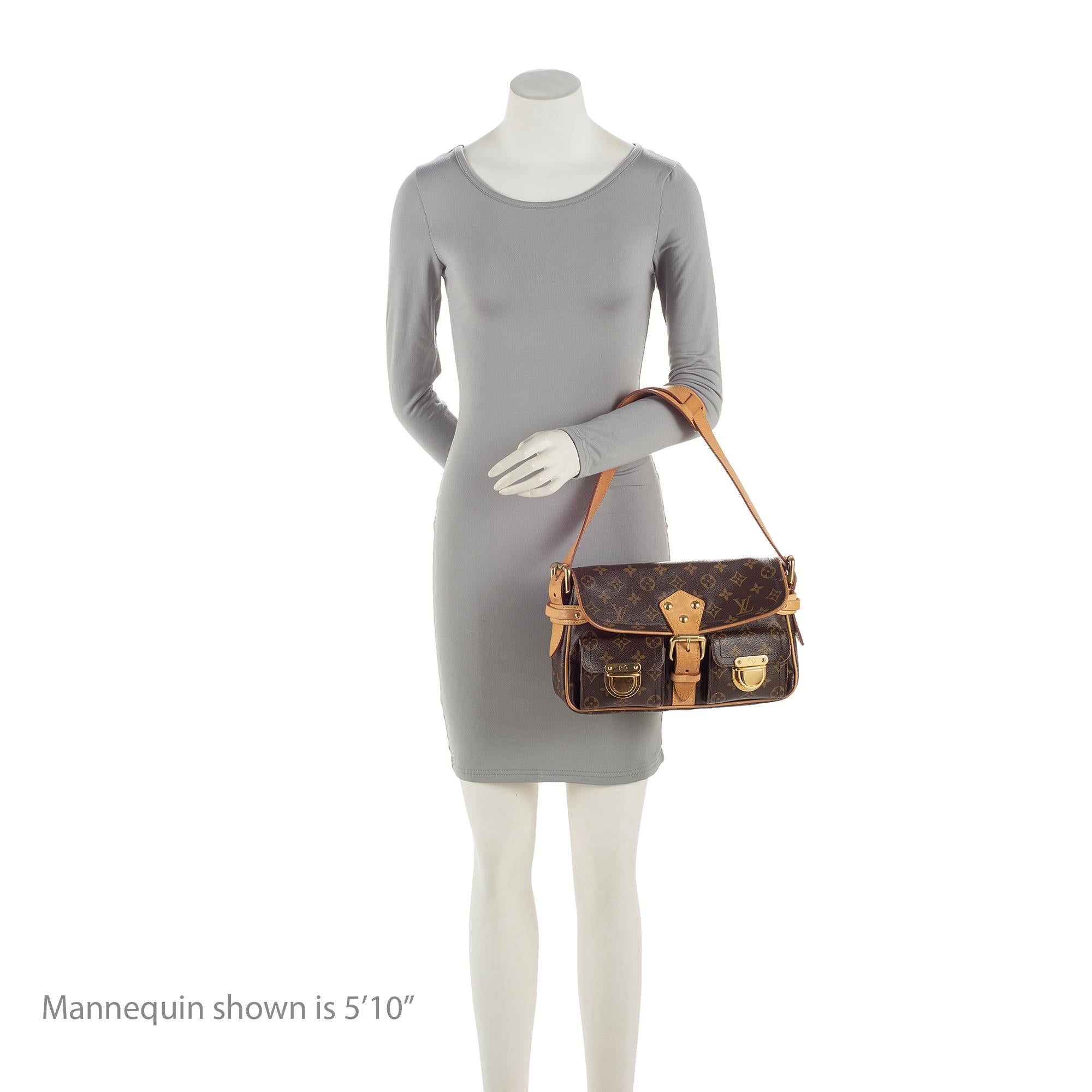 Louis Vuitton Monogram Canvas Hudson PM Shoulder Bag (SHF-23168)