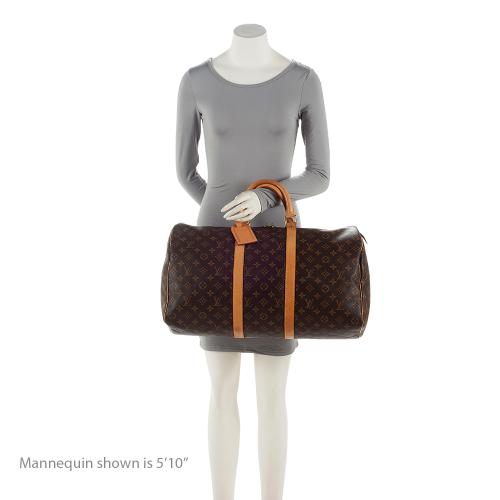 Louis Vuitton Monogram Canvas Keepall 50 Duffle Bag (SHF-2N6ZWx)
