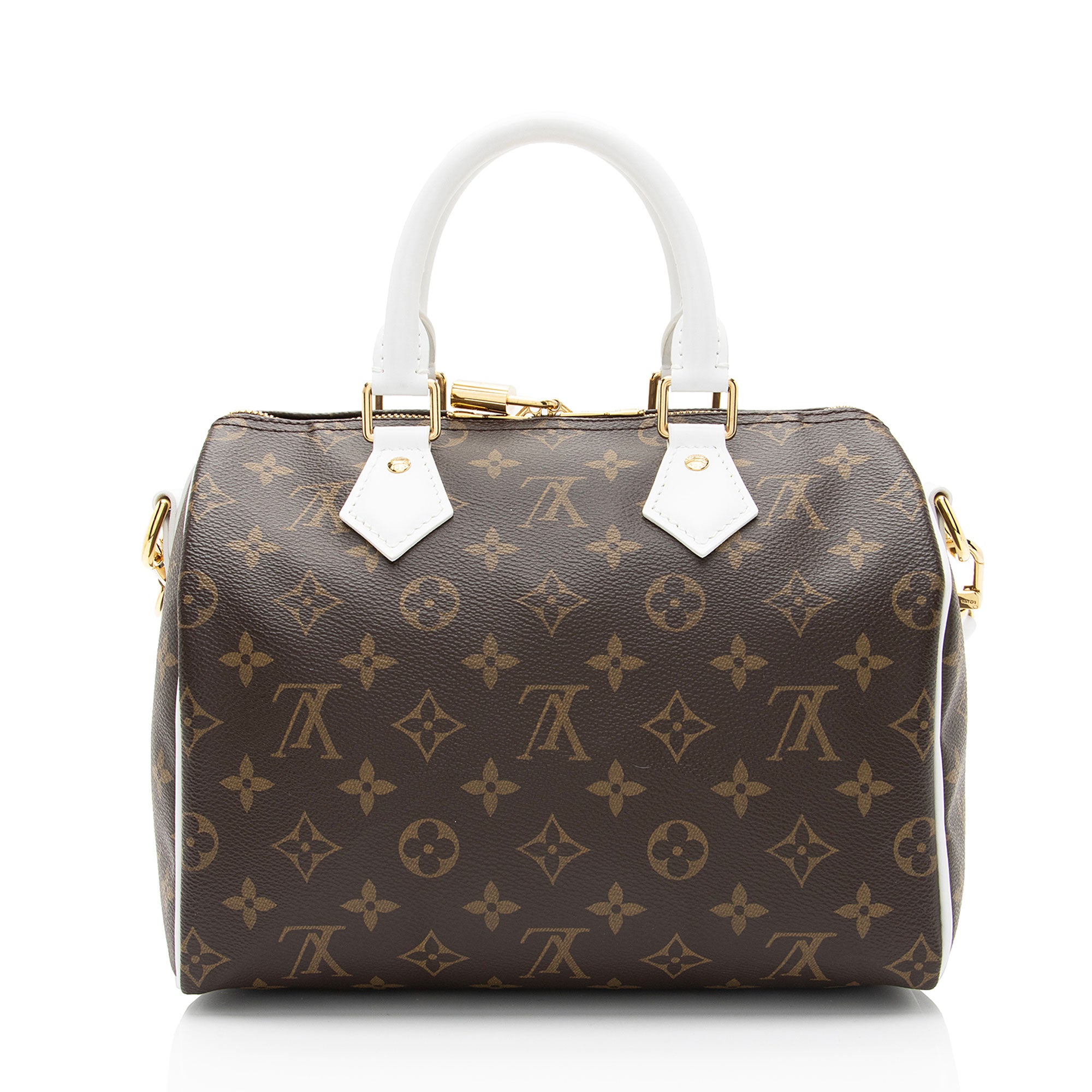 Louis Vuitton Monogram Canvas LV Match Speedy Bandouliere 25 Satchel (SHF-C23die)
