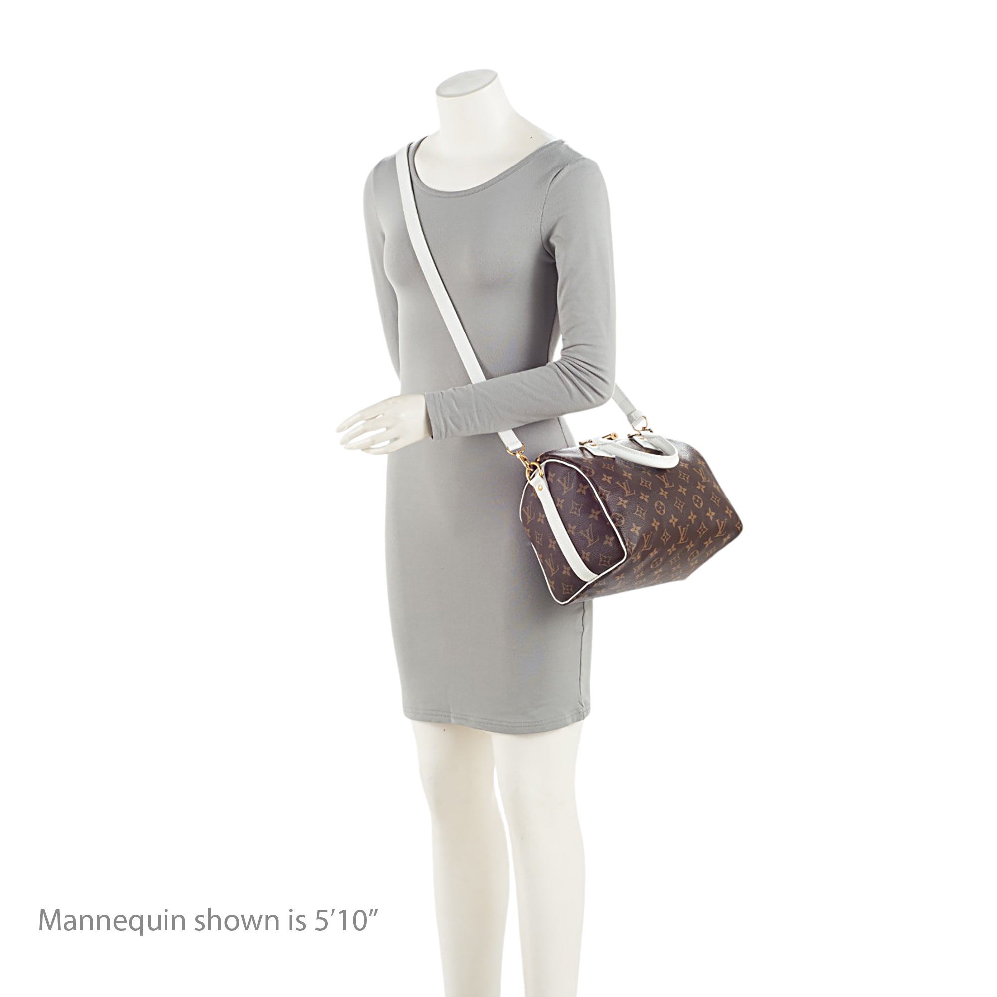 Louis Vuitton Monogram Canvas LV Match Speedy Bandouliere 25 Satchel (SHF-C23die)