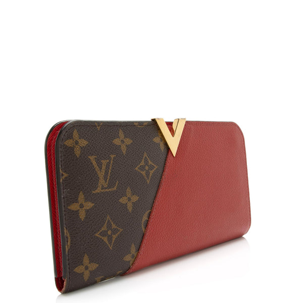 Kimono leather wallet Louis Vuitton Brown in Leather - 15375212