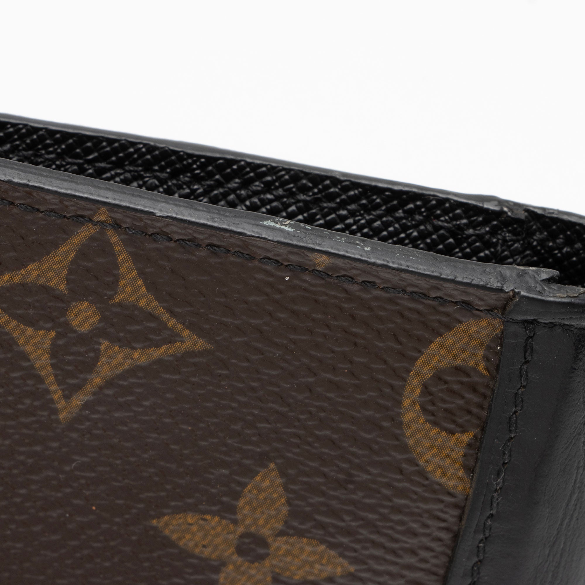 Louis Vuitton Monogram Canvas Macassar Brazza Wallet (SHF-rPonMd)