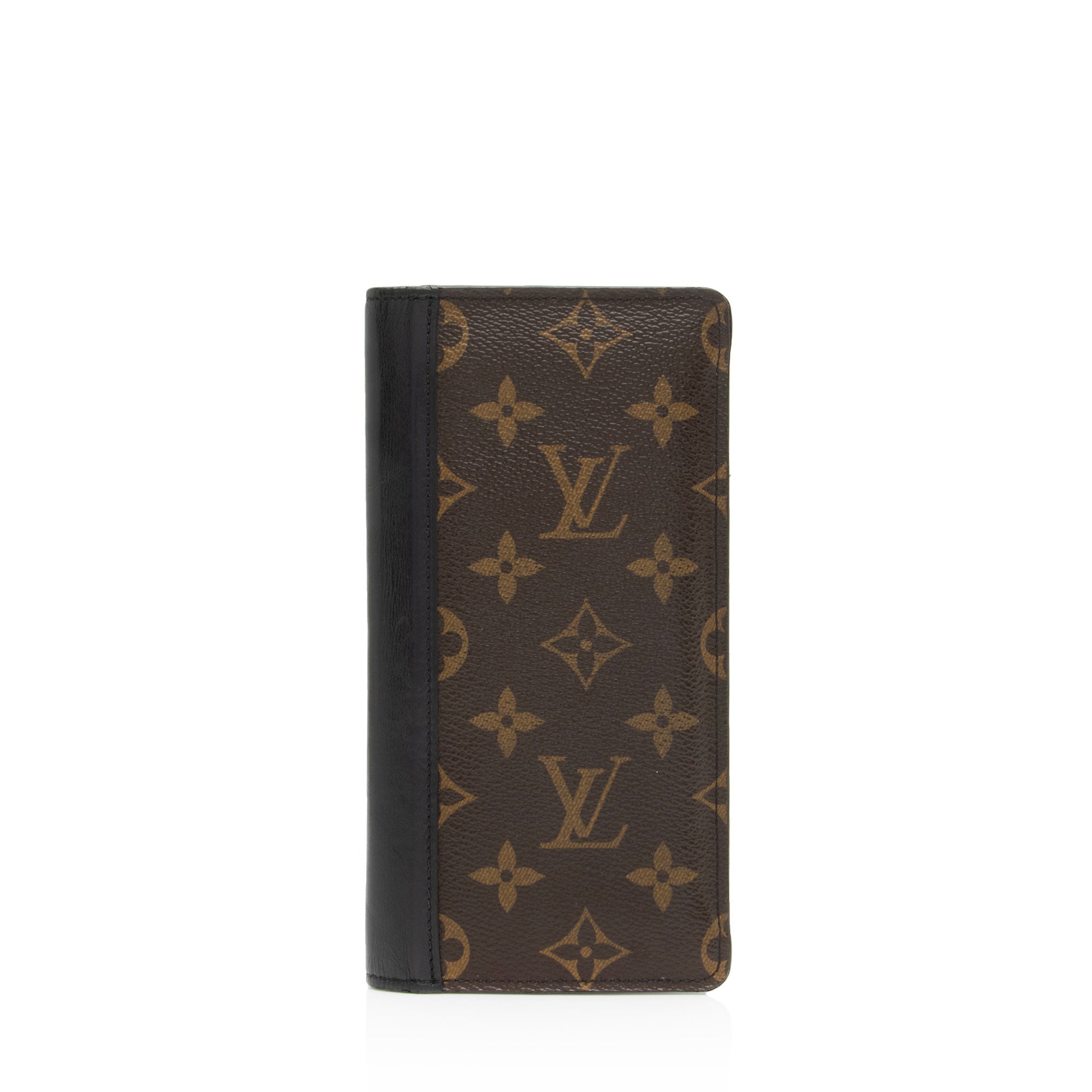 Louis Vuitton Monogram Canvas Macassar Brazza Wallet (SHF-rPonMd)