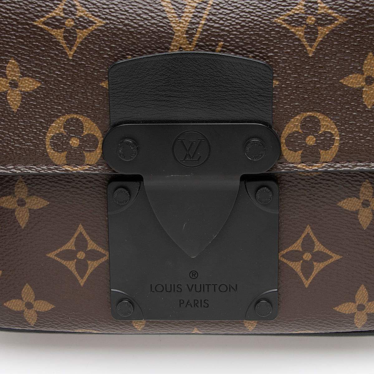 Louis Vuitton Monogram Canvas Macassar S Lock Sling Bag