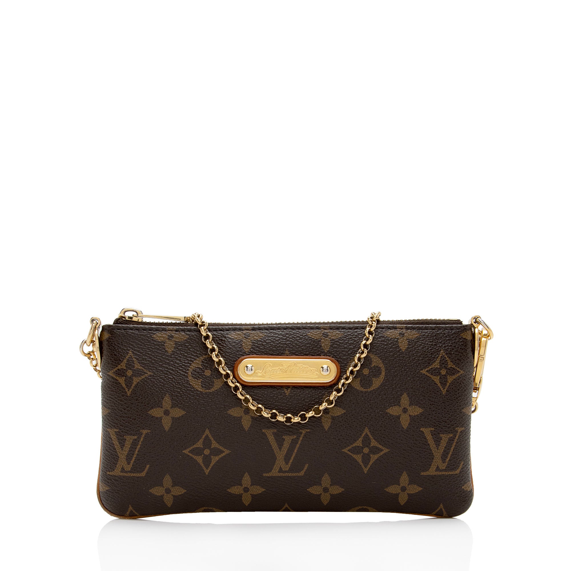 Louis Vuitton Monogram Canvas Milla MM Pochette (SHF-SUsMut)