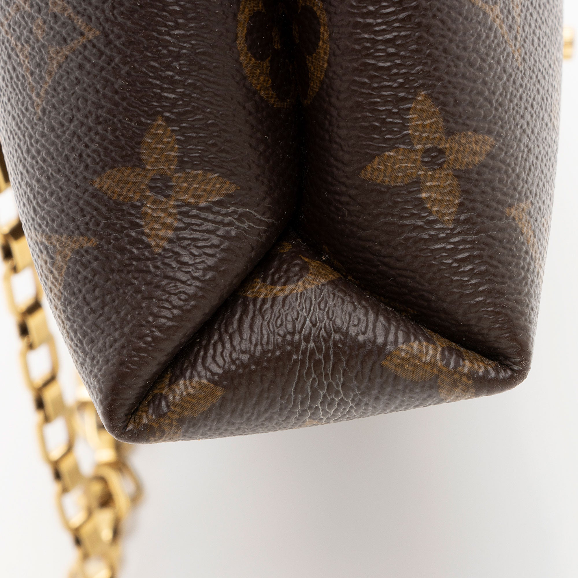 Louis Vuitton Monogram Canvas Pallas Chain Shoulder Bag (SHF-RtD3By)