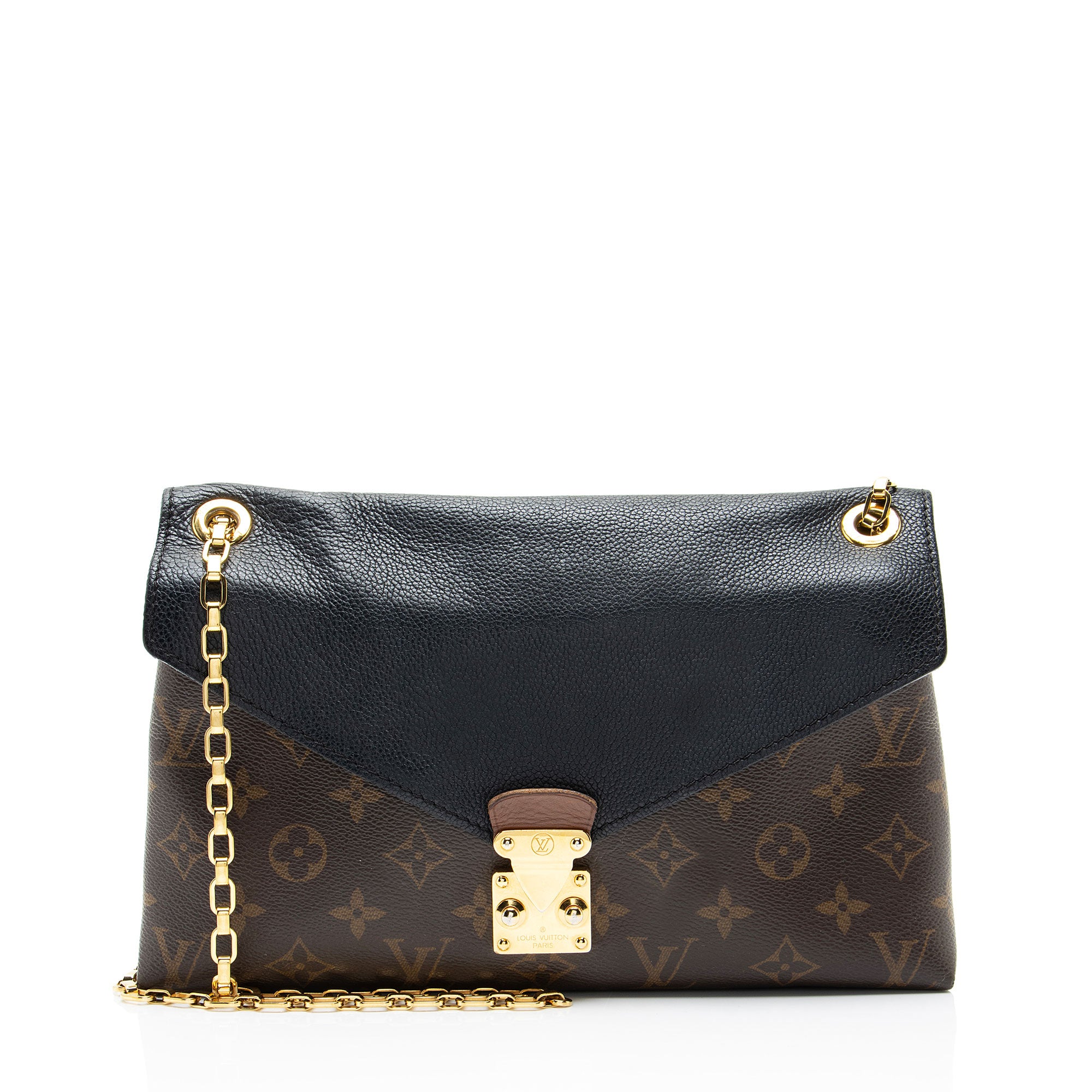 Louis Vuitton Monogram Canvas Pallas Chain Shoulder Bag