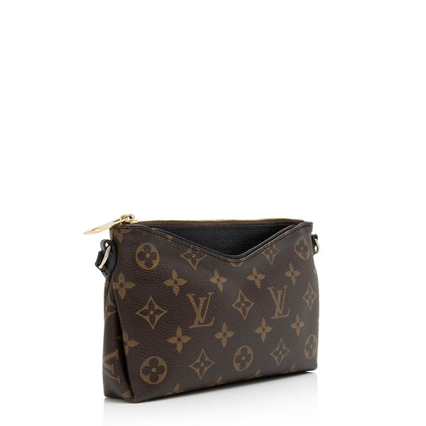 Pallas leather crossbody bag Louis Vuitton Black in Leather - 20708552