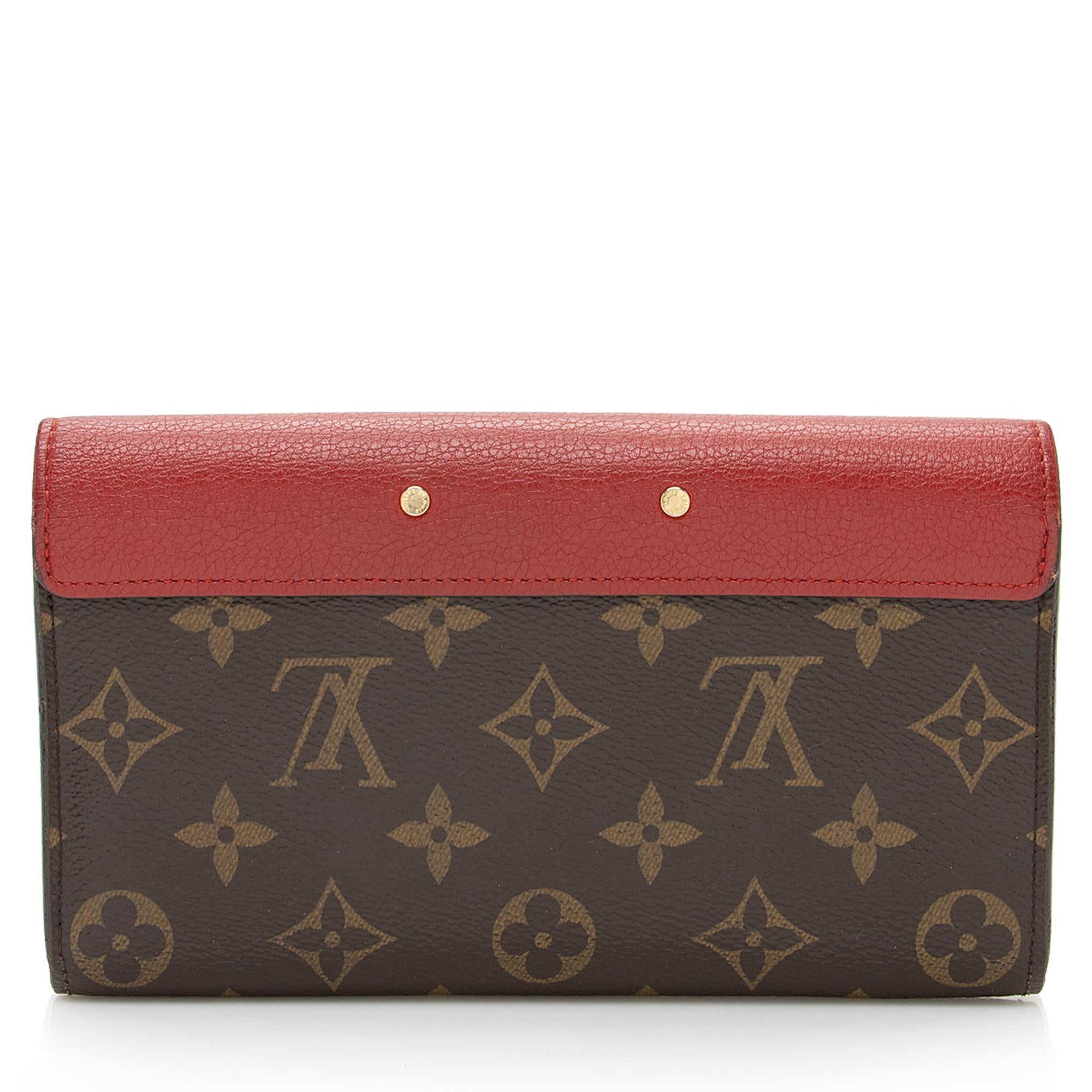 Louis Vuitton Monogram Canvas Pallas Wallet (SHF-22270)