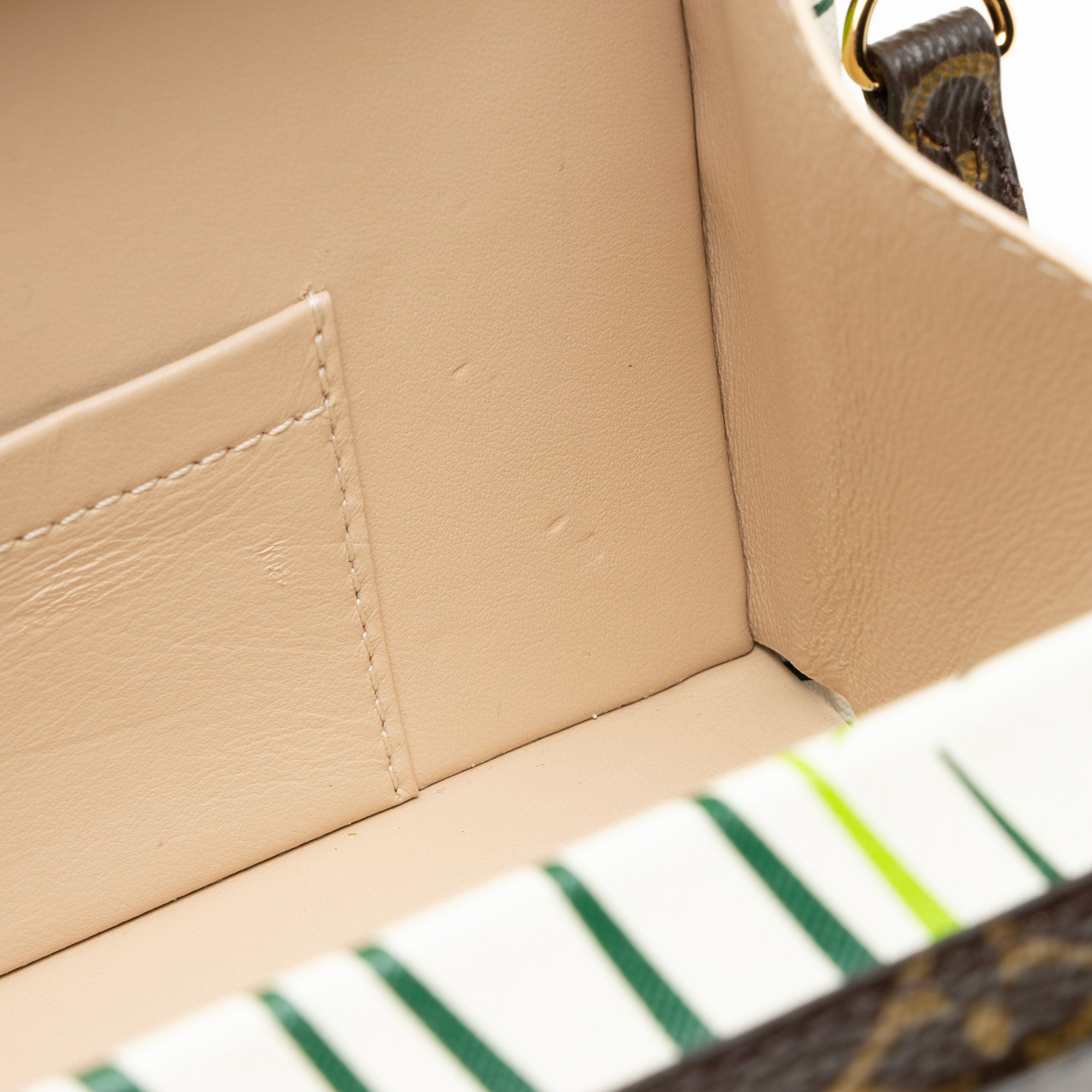 Louis Vuitton Monogram Canvas Palm Petite Malle Bag