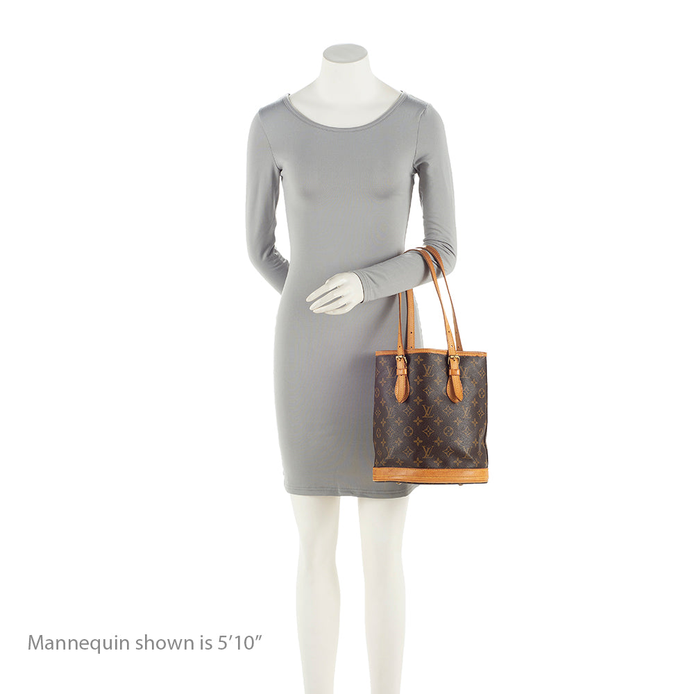 Louis Vuitton Monogram Canvas Petit Bucket Tote (SHF-7aH0Xv)