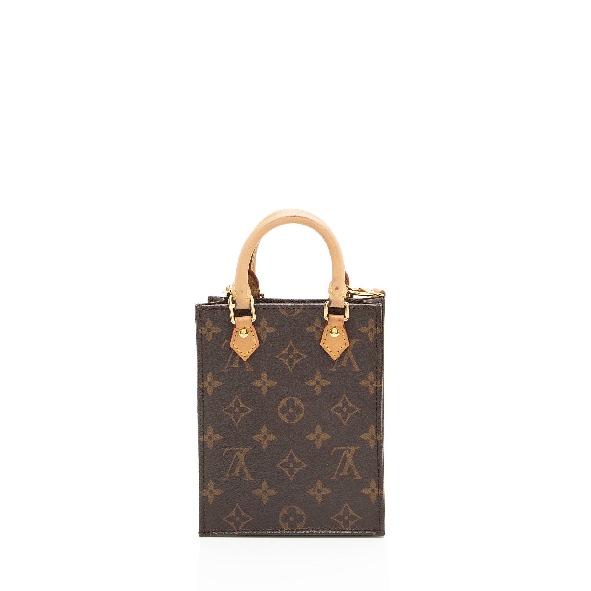 Louis Vuitton Monogram Canvas Petit Sac Plat Shoulder Bag (SHF-K9Hgyy)