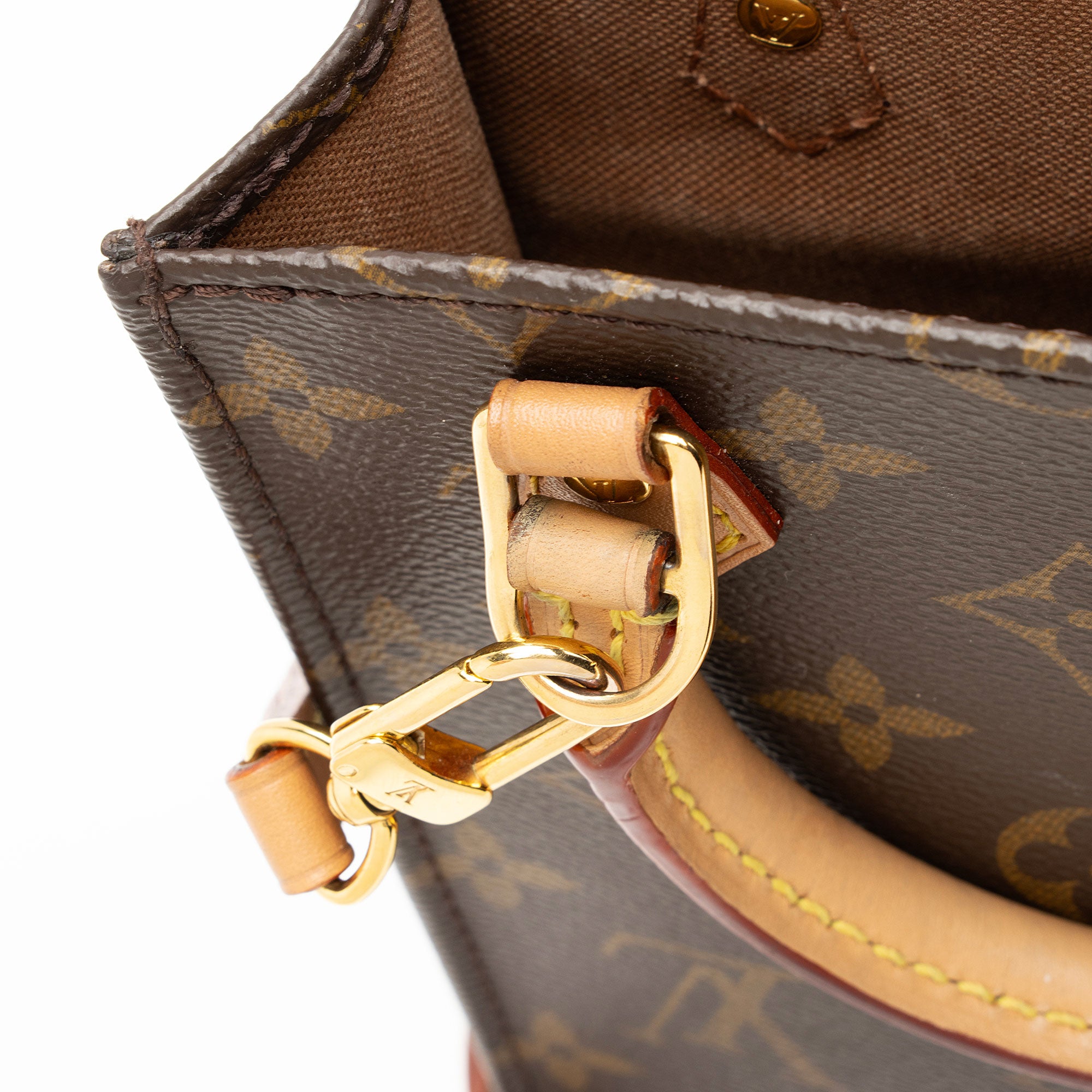 Louis Vuitton Monogram Canvas Petit Sac Plat Shoulder Bag (SHF-K9Hgyy)