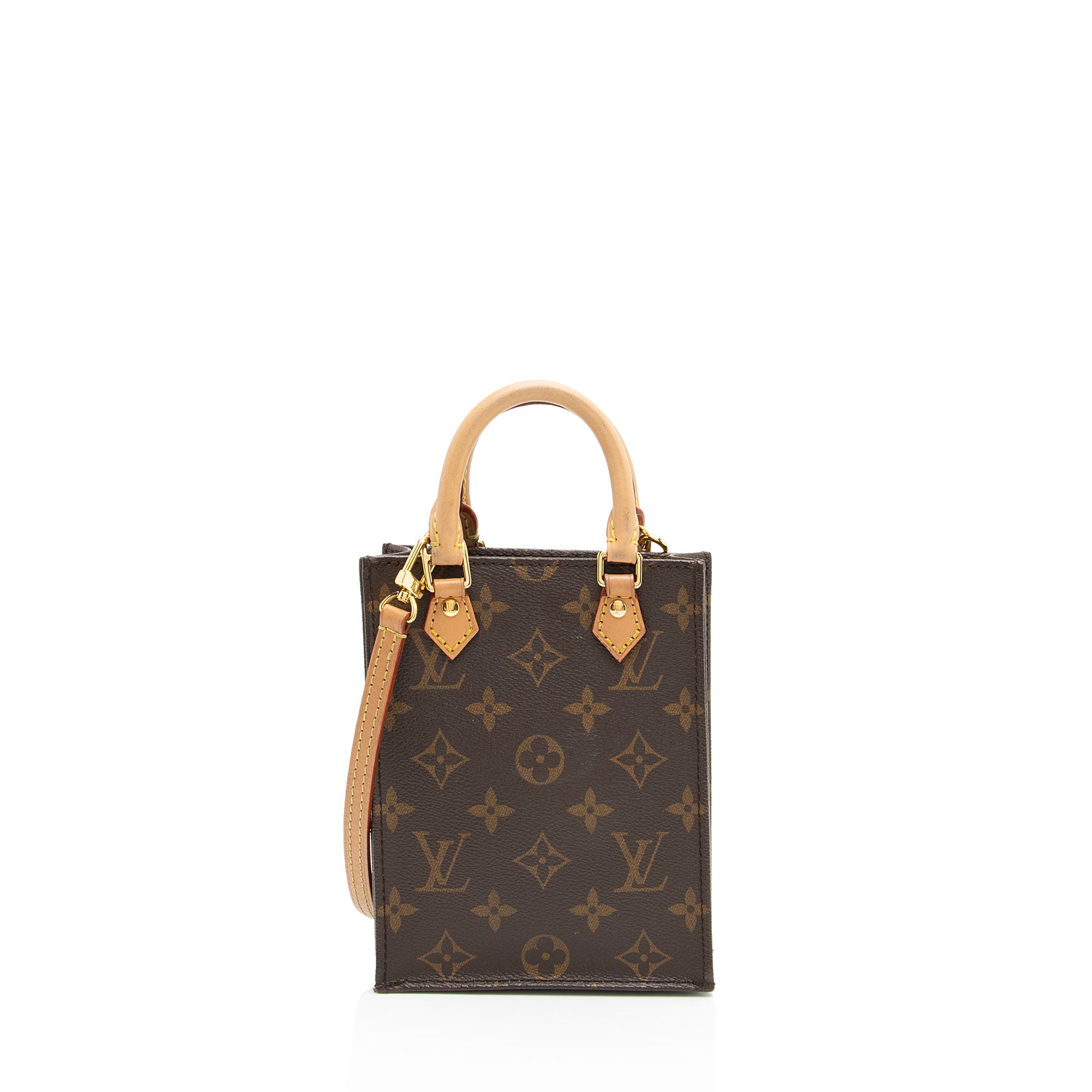Louis Vuitton Monogram Canvas Petit Sac Plat Shoulder Bag (SHF-K9Hgyy)