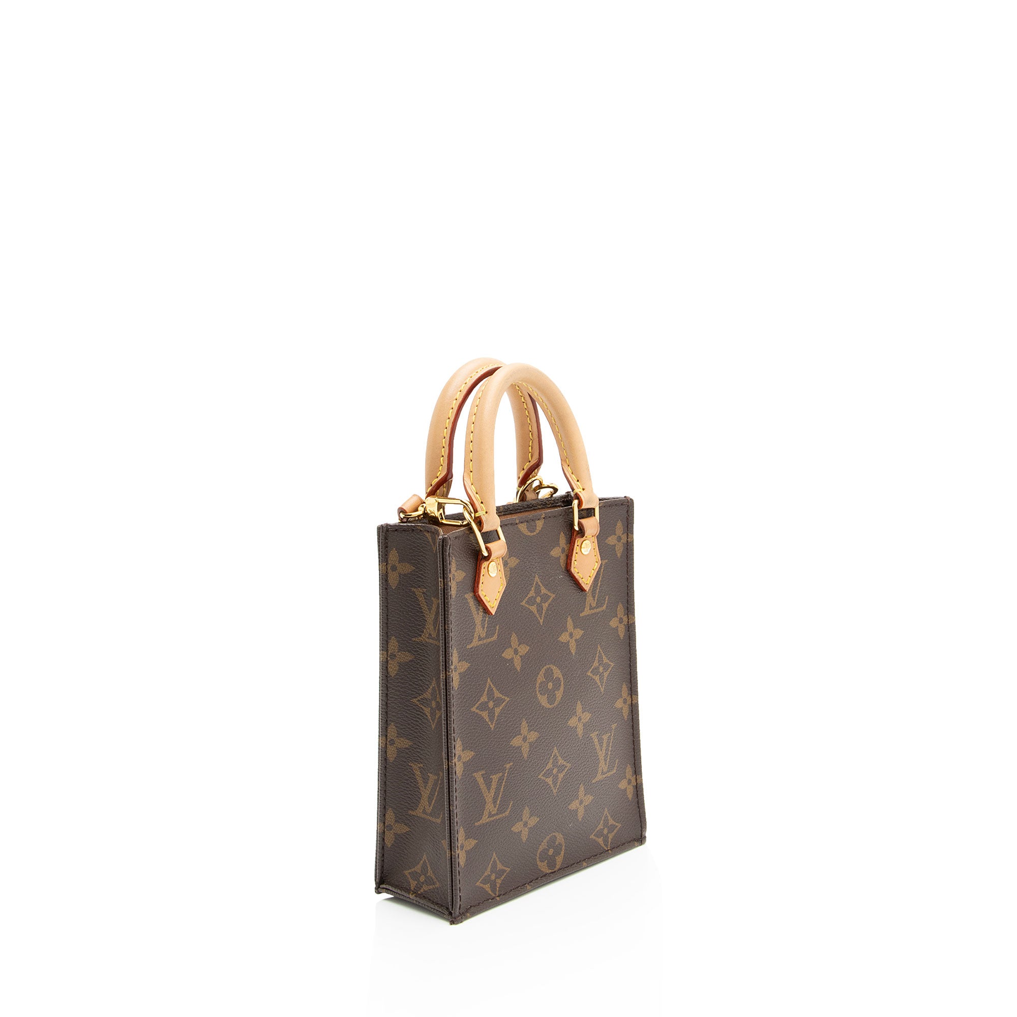 Louis Vuitton Monogram Canvas Petit Sac Plat Shoulder Bag (SHF-K9Hgyy)