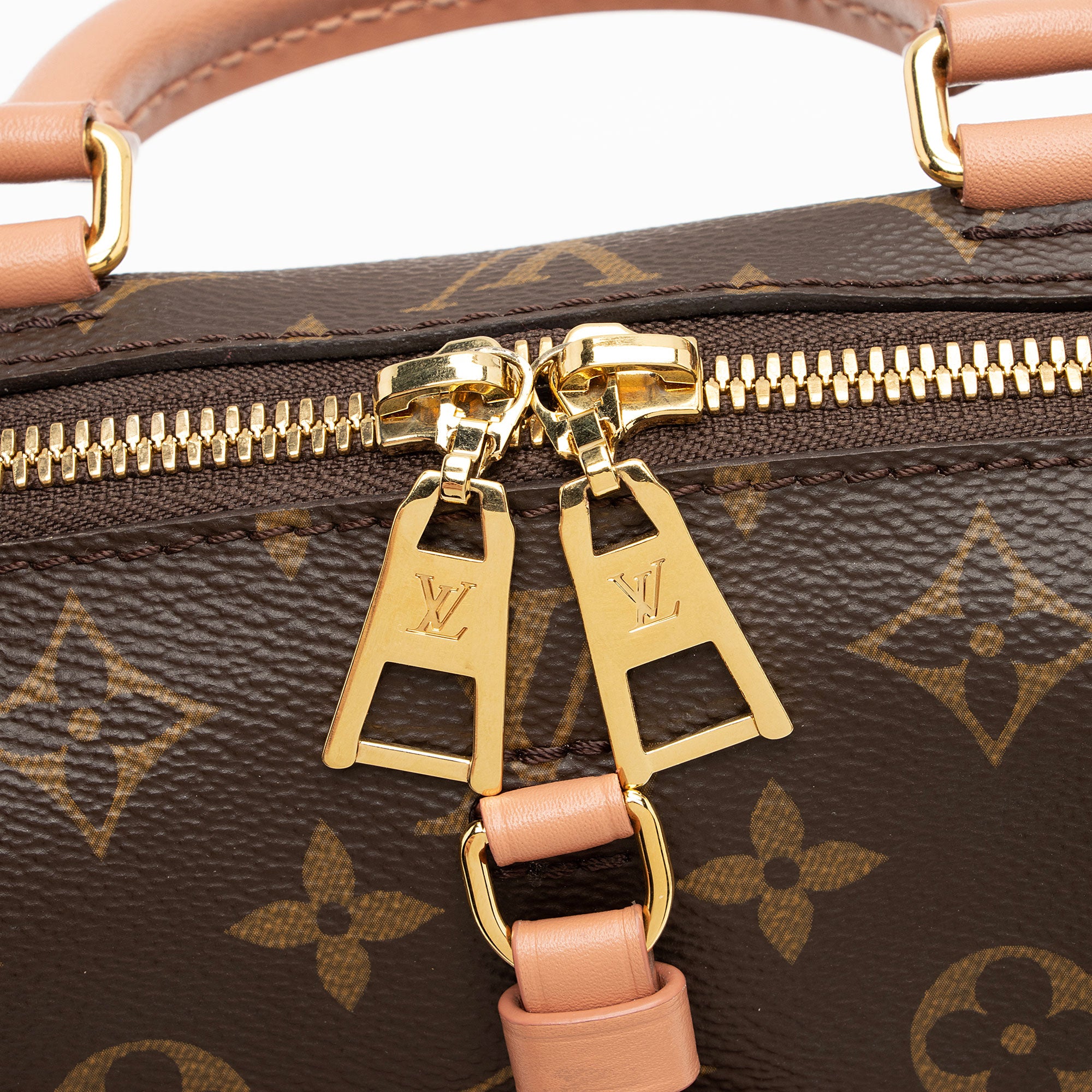 Louis Vuitton Monogram Canvas Petite Malle Souple Satchel (SHF-O504Pc)