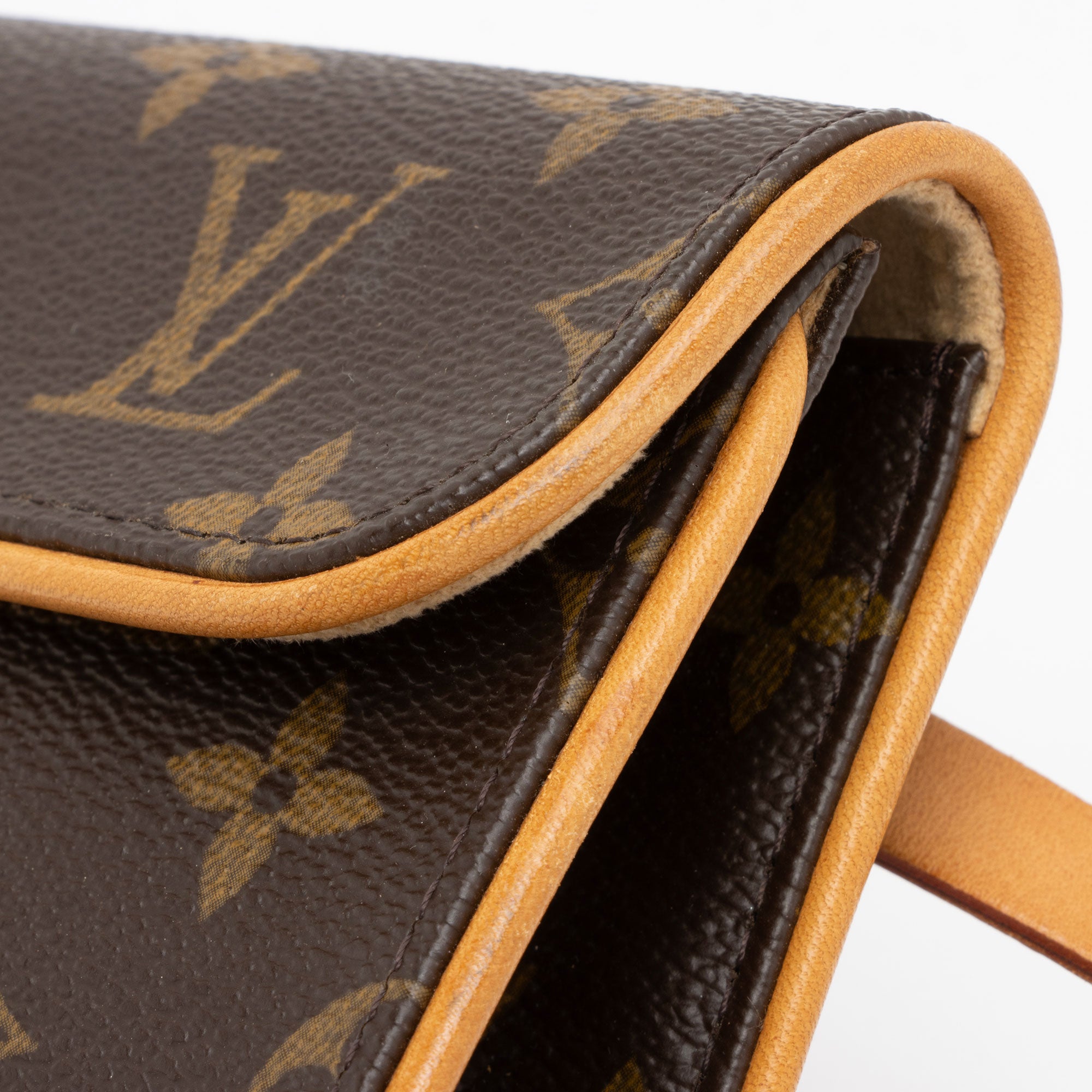 Louis Vuitton Monogram Canvas Pochette Florentine Small Belt Bag (SHF-iqnY6U)