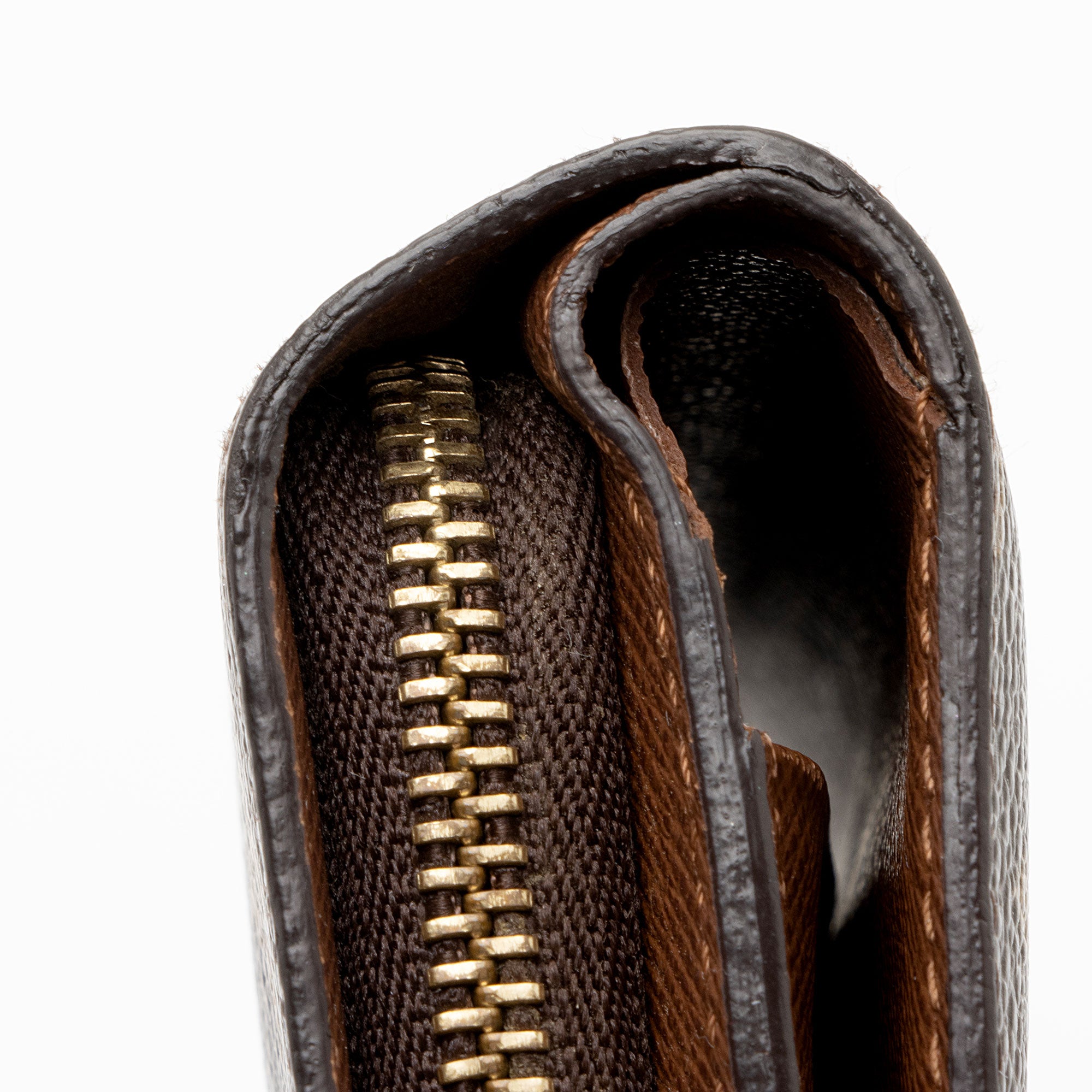 Louis Vuitton Monogram Canvas Porte Papier Zipper Wallet (SHF-422DHO)