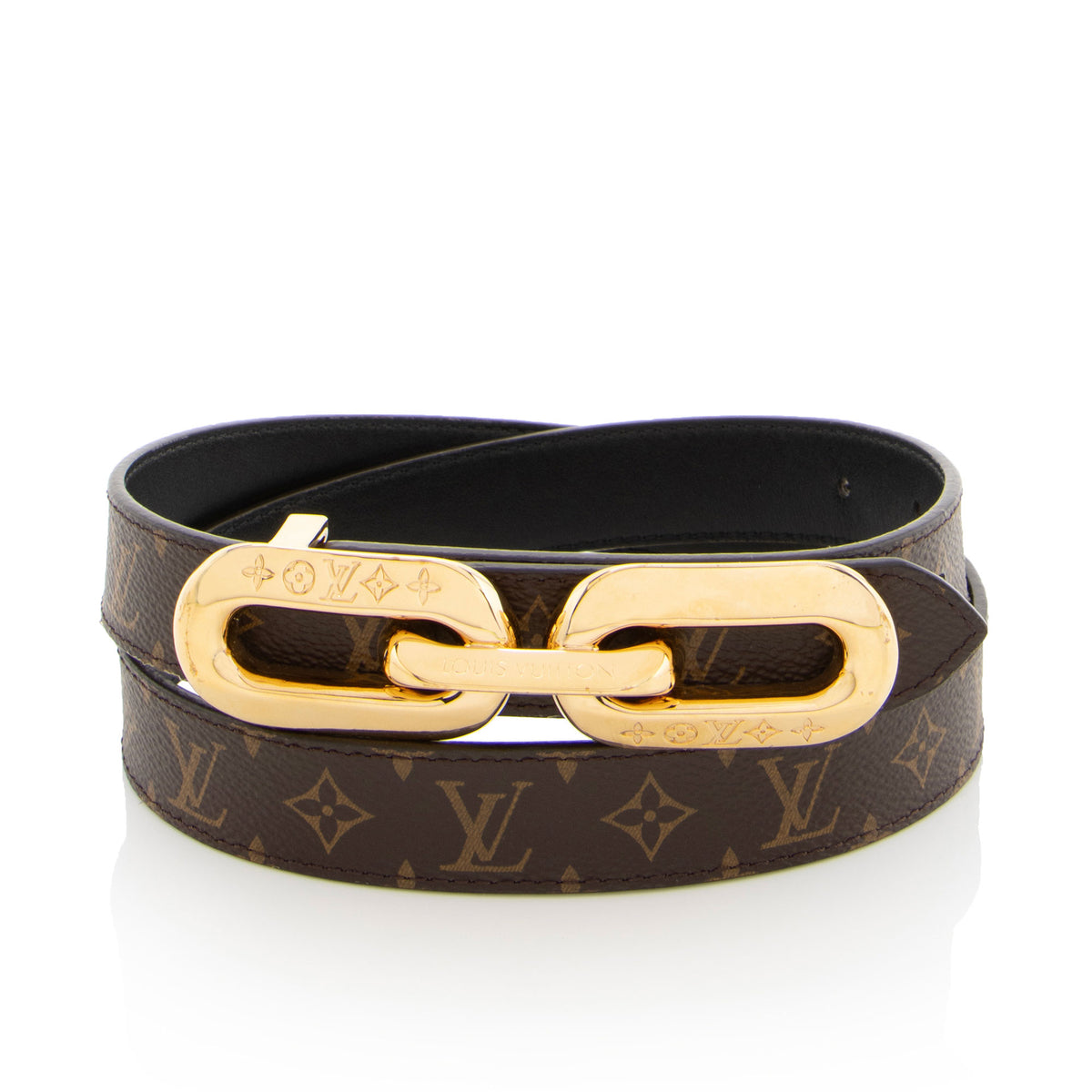 Louis Vuitton Belt size 32/80. Louis Vuitton Monogram 30mm LV Initiales Reversible Belt 80  main image 4