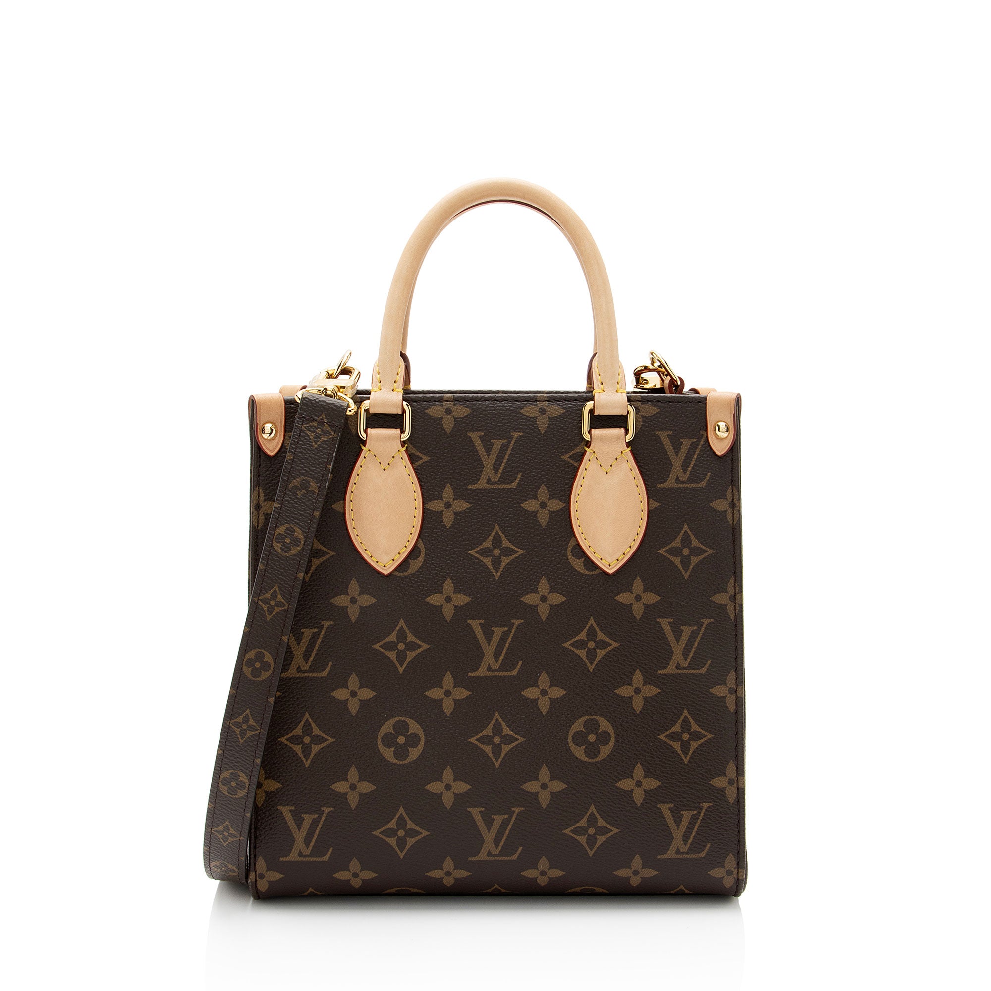 Louis Vuitton Monogram Canvas Sac Plat BB Tote (SHF-YzNIVJ)