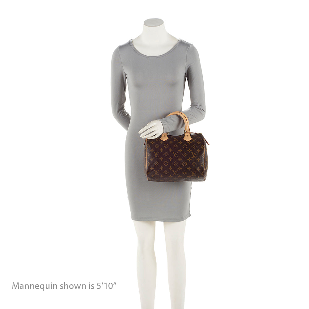 Louis Vuitton Monogram Canvas Speedy 25 Satchel (SHF-zlhtW7)