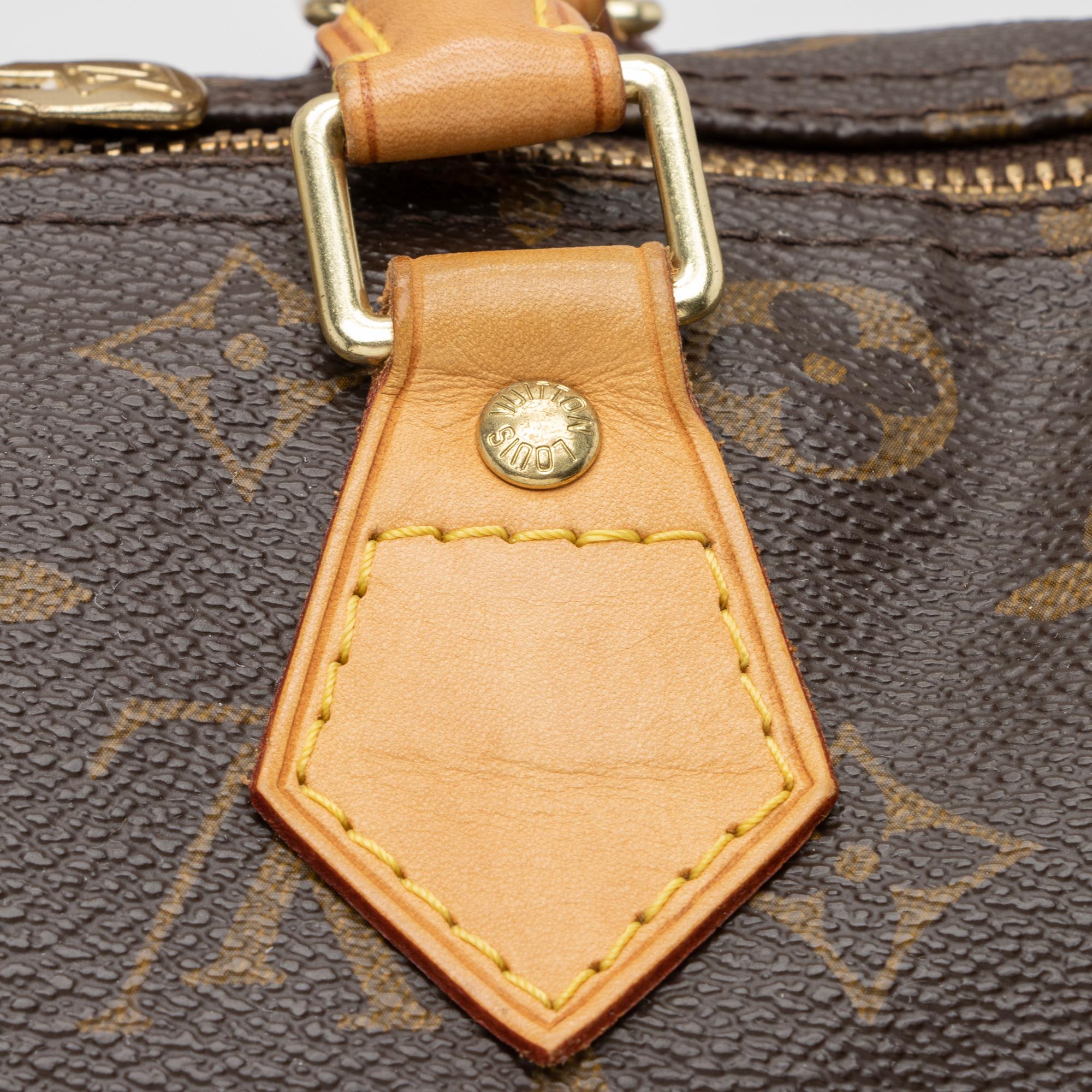 Louis Vuitton Monogram Canvas Speedy Bandouliere 30 Satchel (SHF-1ROIvf)