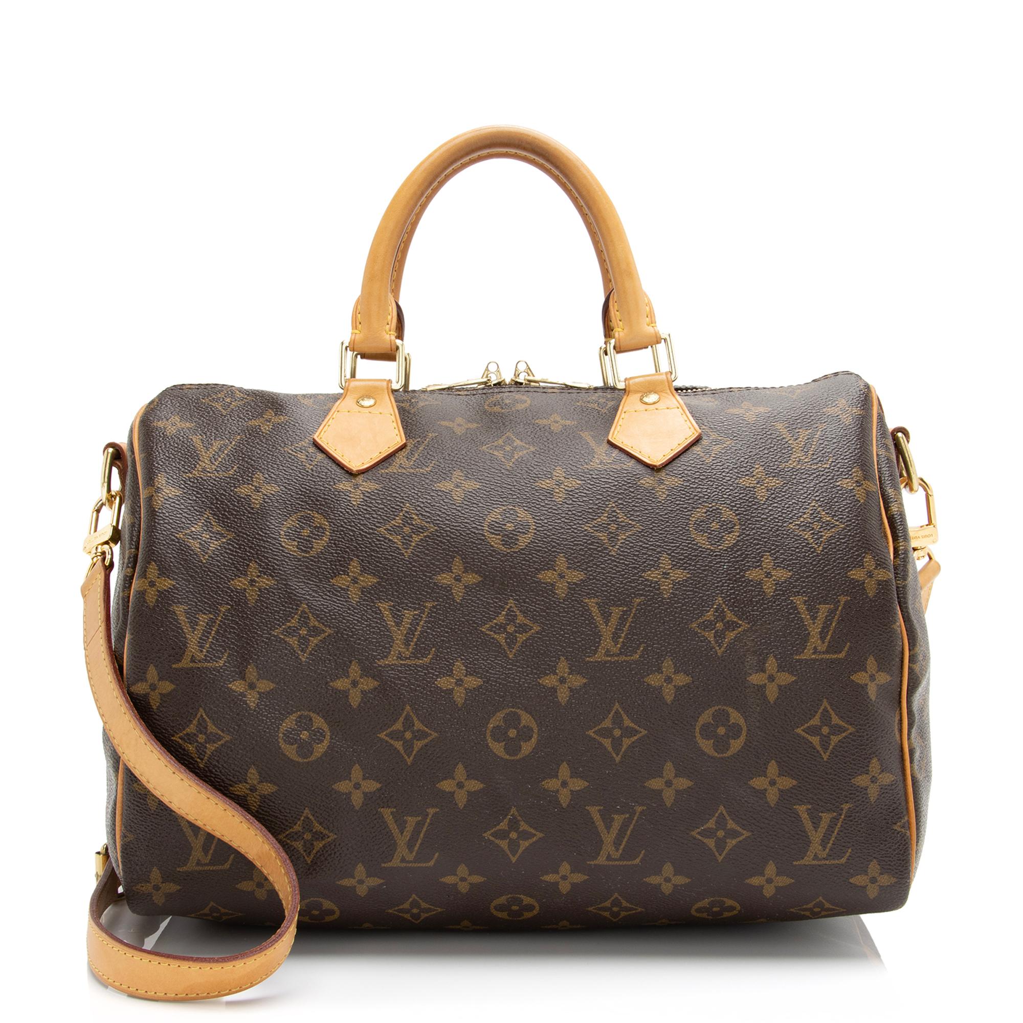 Louis Vuitton Monogram Canvas Speedy Bandouliere 30 Satchel (SHF-1ROIvf)