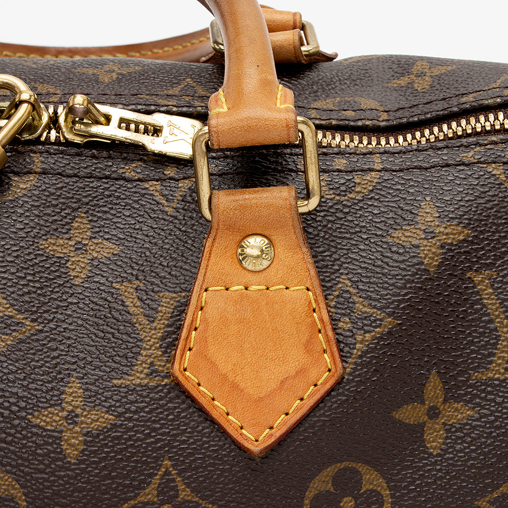 Louis Vuitton Monogram Canvas Speedy Bandouliere 35 Satchel (SHF-20549)