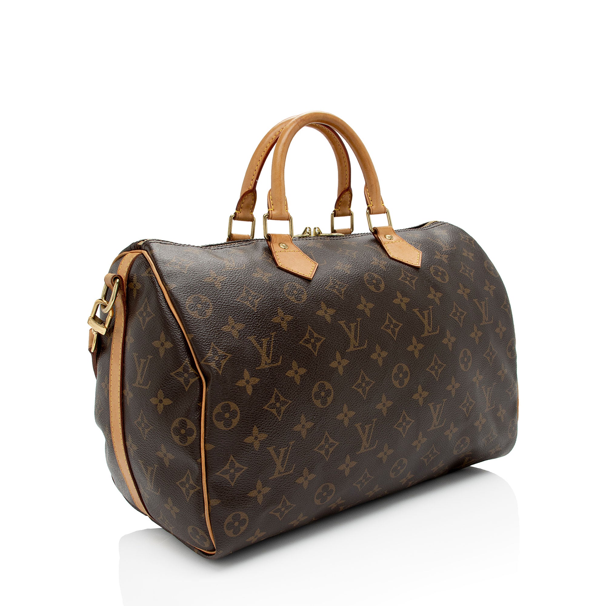 Louis Vuitton Monogram Canvas Speedy Bandouliere 35 Satchel (SHF-a265Zd)