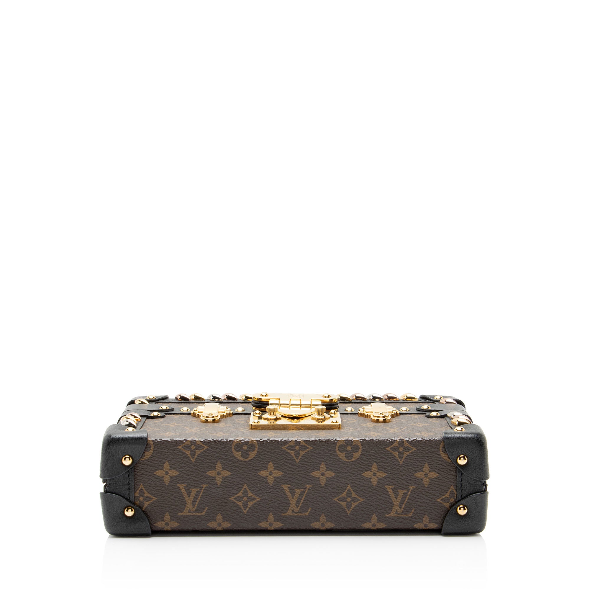 Louis Vuitton Monogram Canvas Diamond Stud Petite Malle Bag
