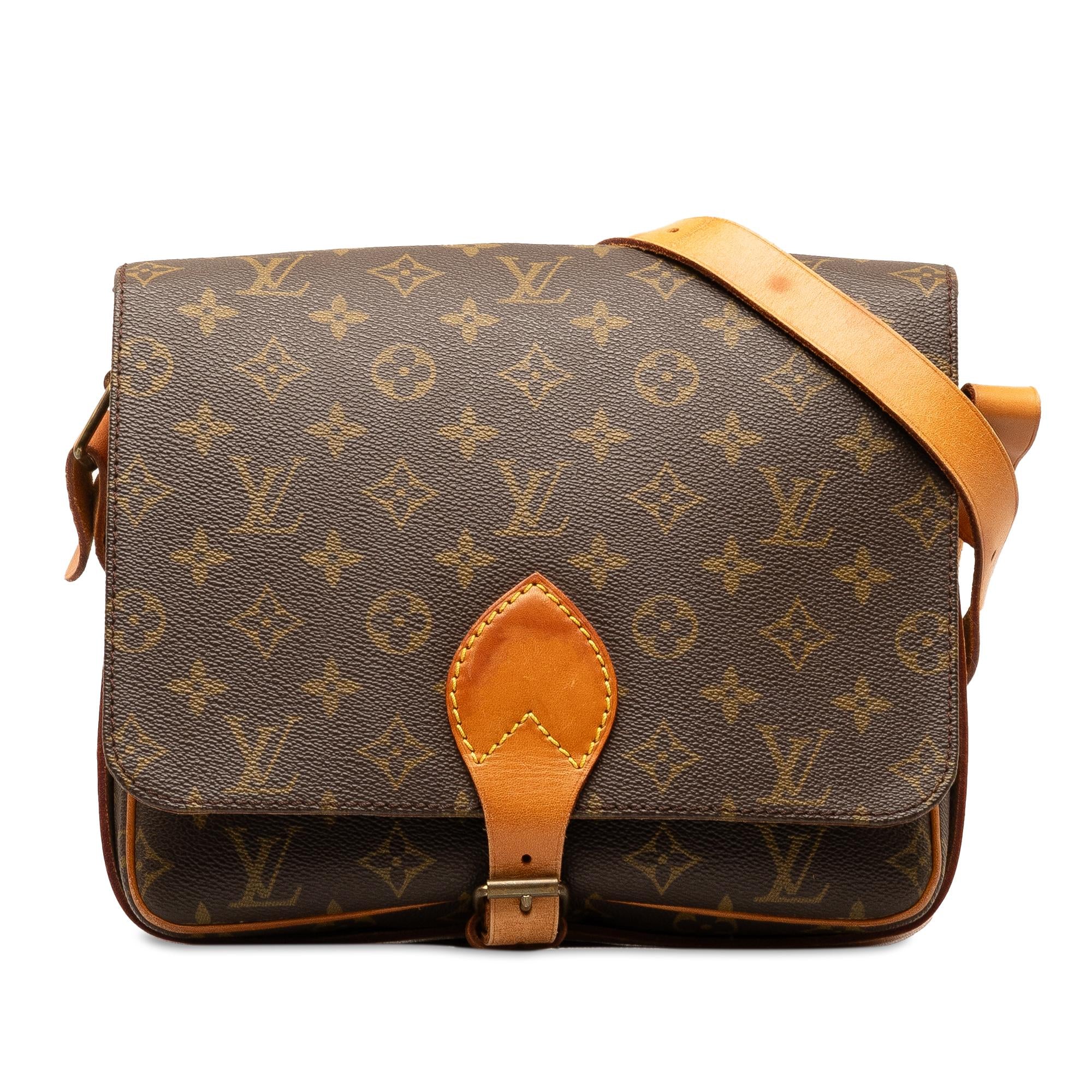 Louis Vuitton Monogram Cartouchiere GM (SHG-gmD2Lc)