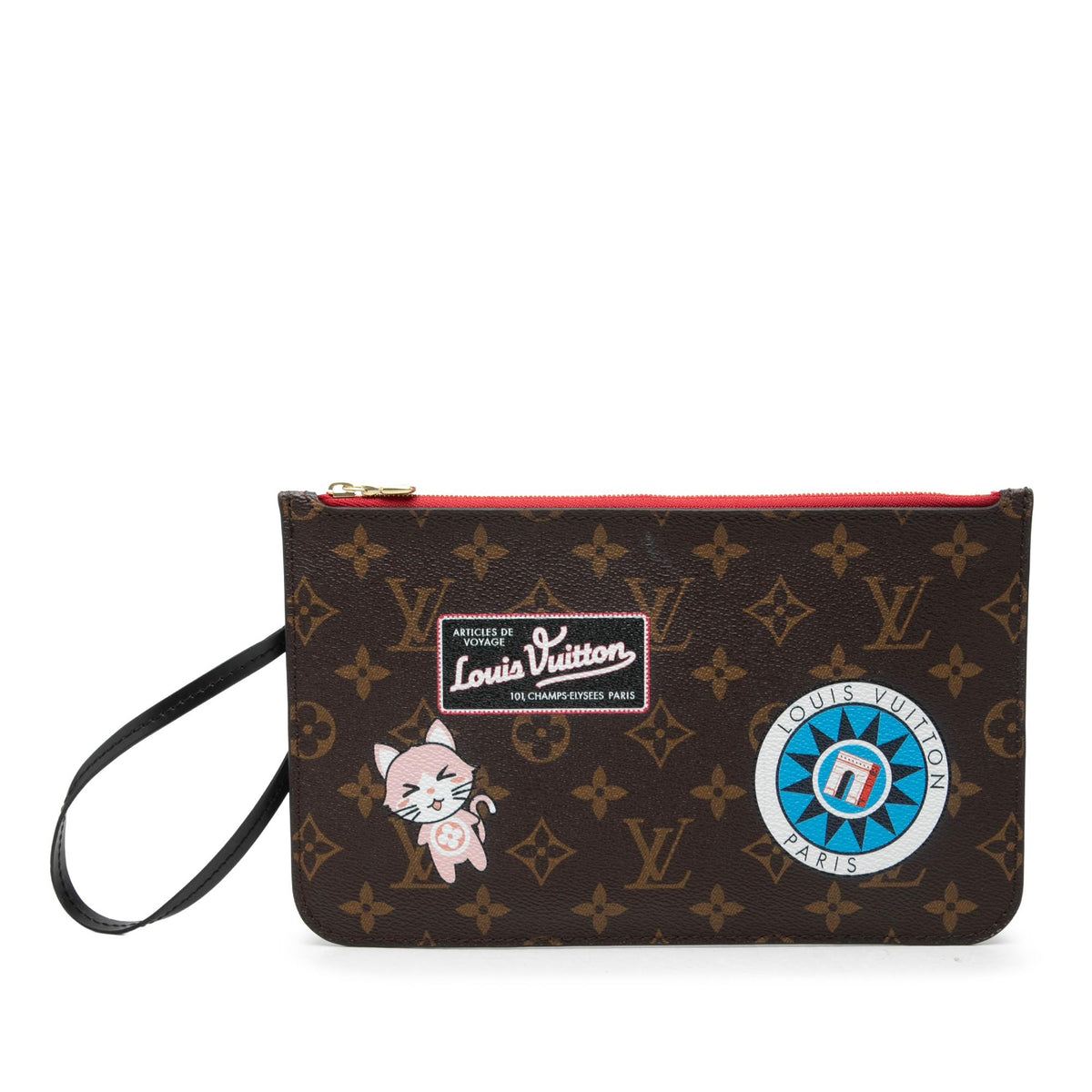 Louis Vuitton Monogram Catogram Neverfull MM Pouch